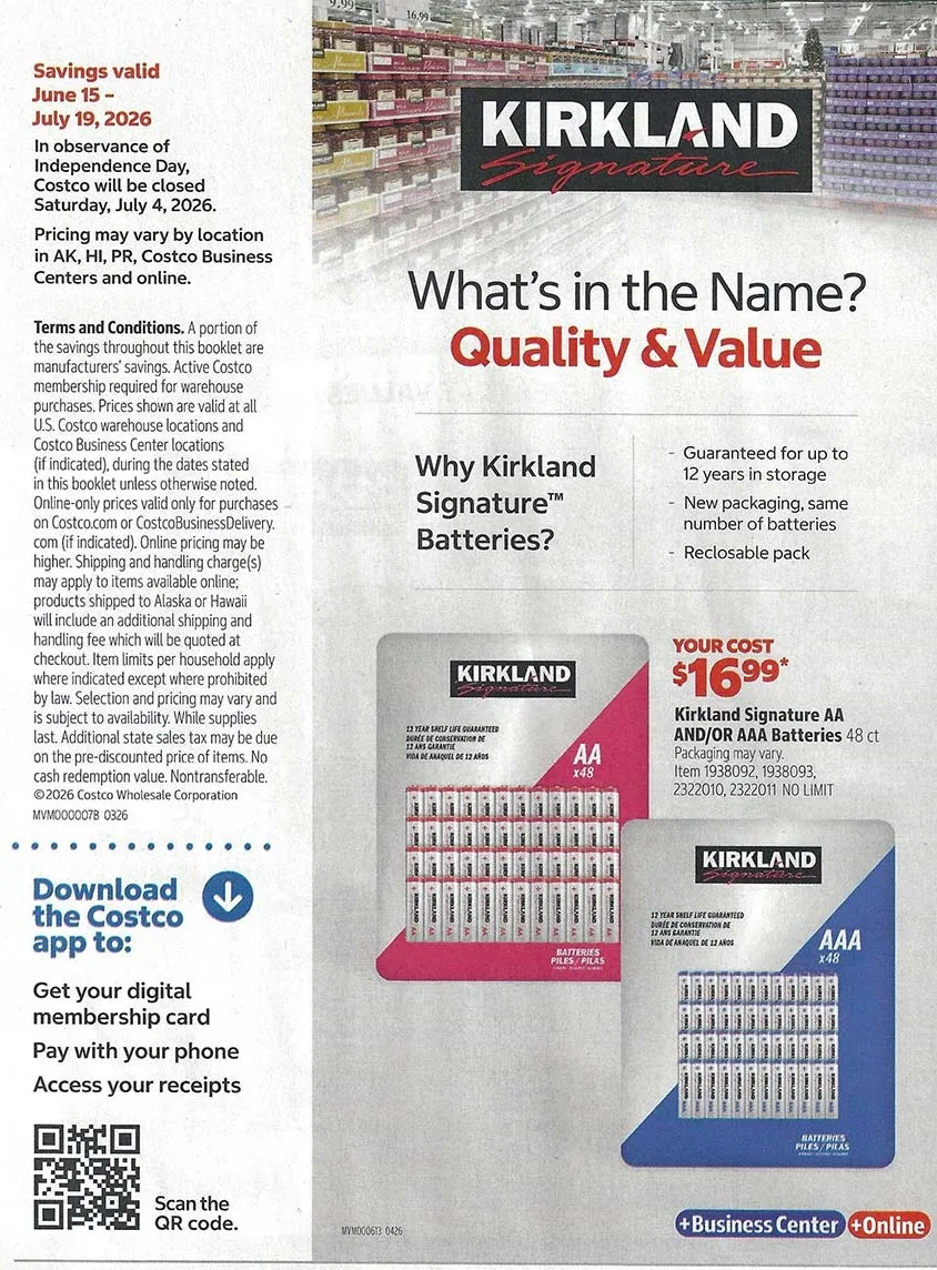 Costco Weekly Ad (June 15 – July 19, 2026) Preview - Image 1 June 15 – July 19