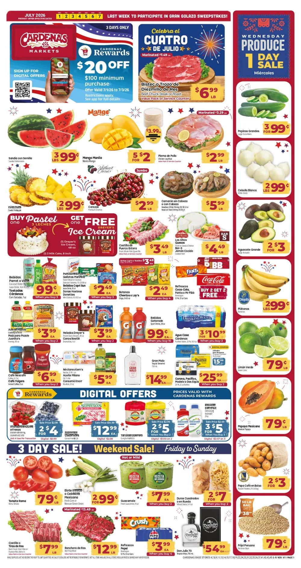 Cardenas Weekly Ad (July 1 - 7, 2026) Preview - Image 1 July 1 - 7