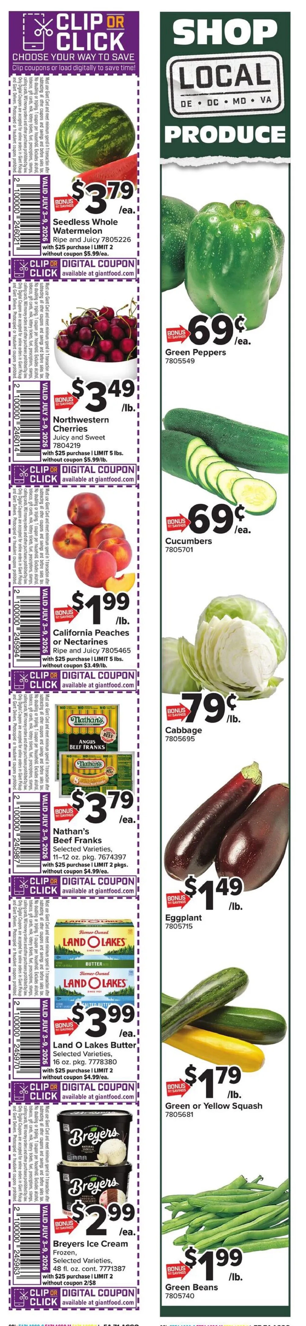 Giant Food Weekly Ad (July 3 - 9, 2026) Preview - Image 2 July 3 - 9