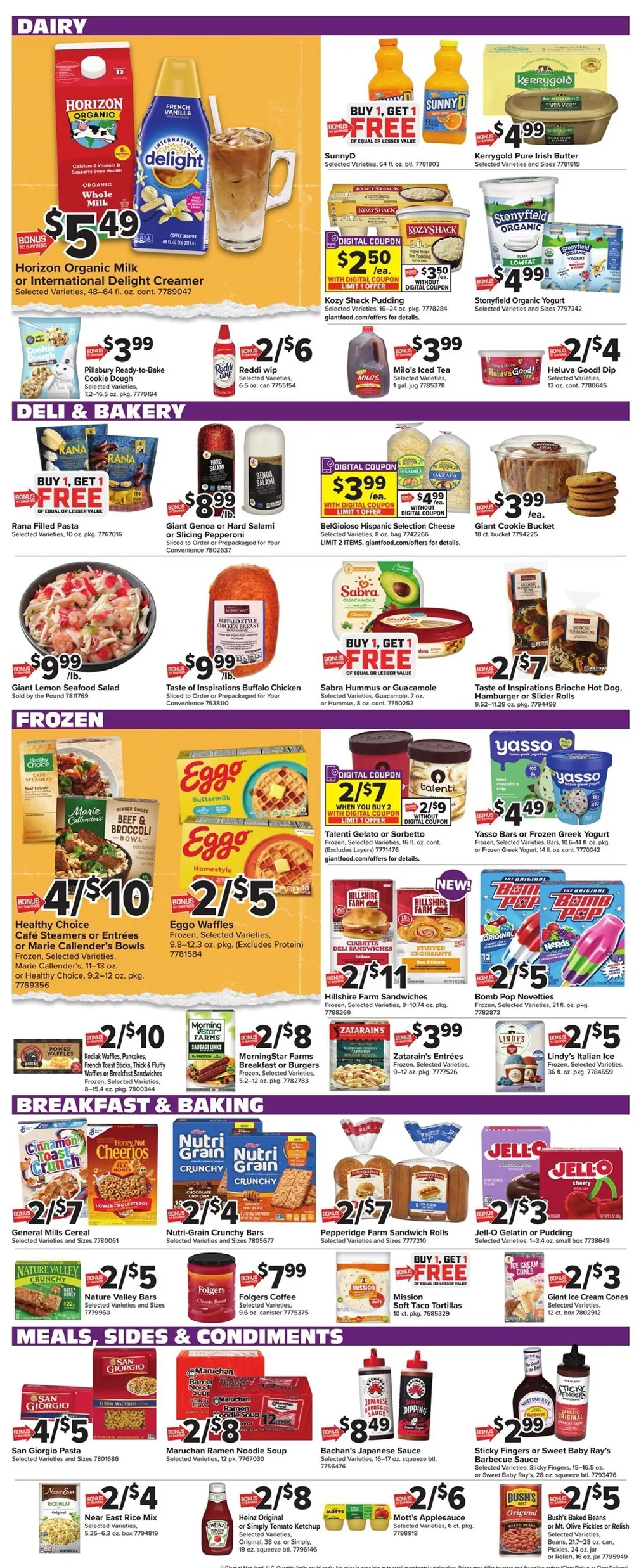 Giant Food Weekly Ad (July 3 - 9, 2026) Preview - Image 1 July 3 - 9