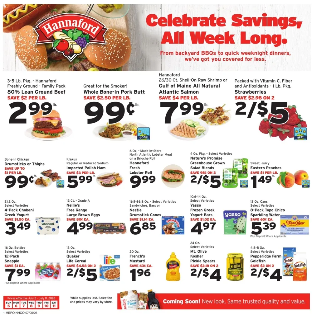 Hannaford Weekly Ad (July 5 - 11, 2026) Preview - Image 1 July 5 - 11