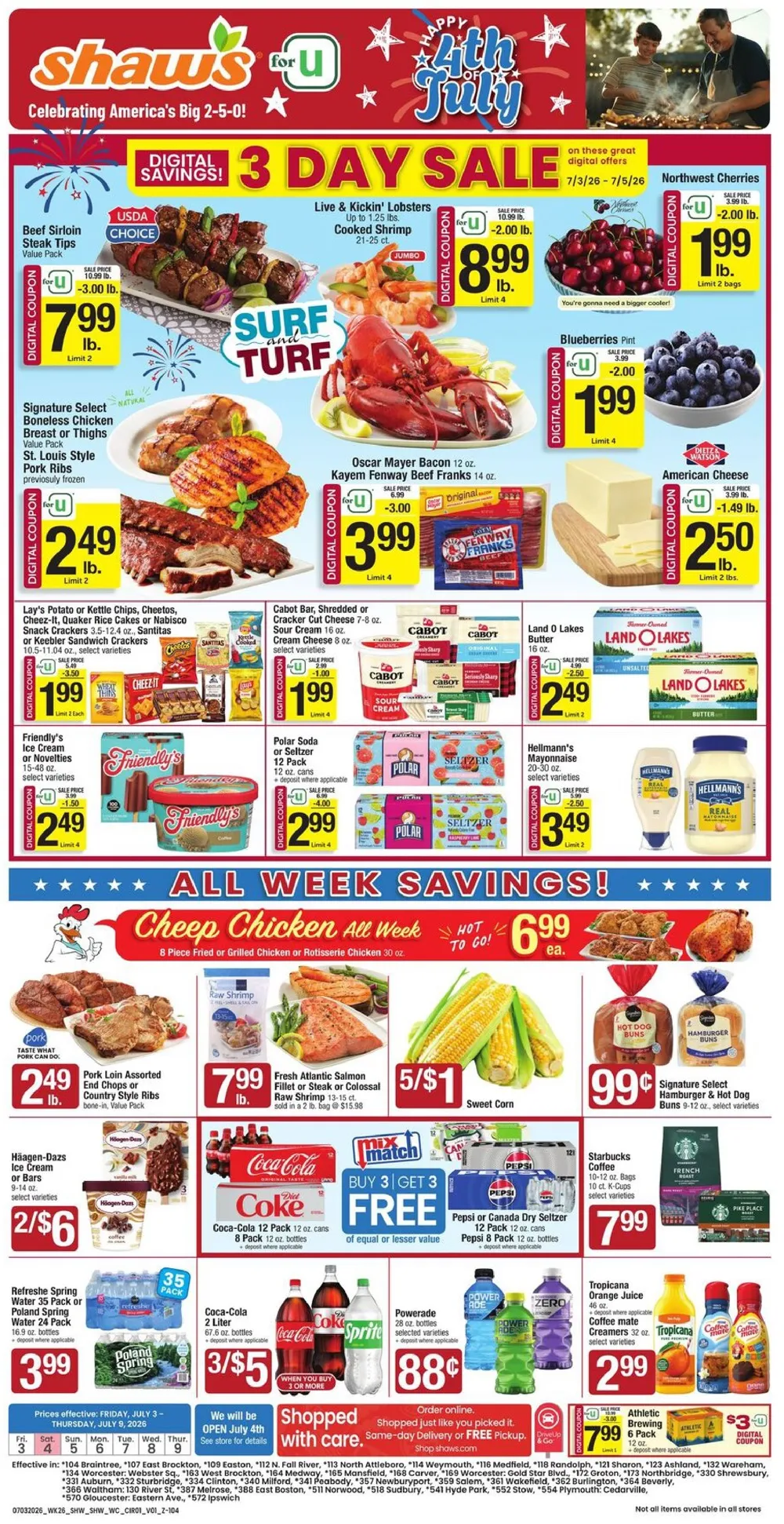 Shaw's Weekly Ad (July 3 - 9, 2026) Preview - Image 1 July 3 - 9