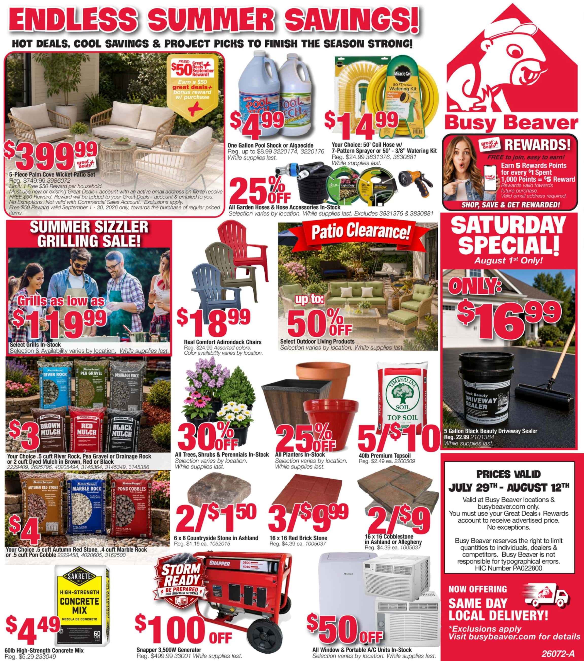 Busy Beaver Weekly Ad (August 6 - 12, 2026) Preview - Image 1 July 29 - August 12