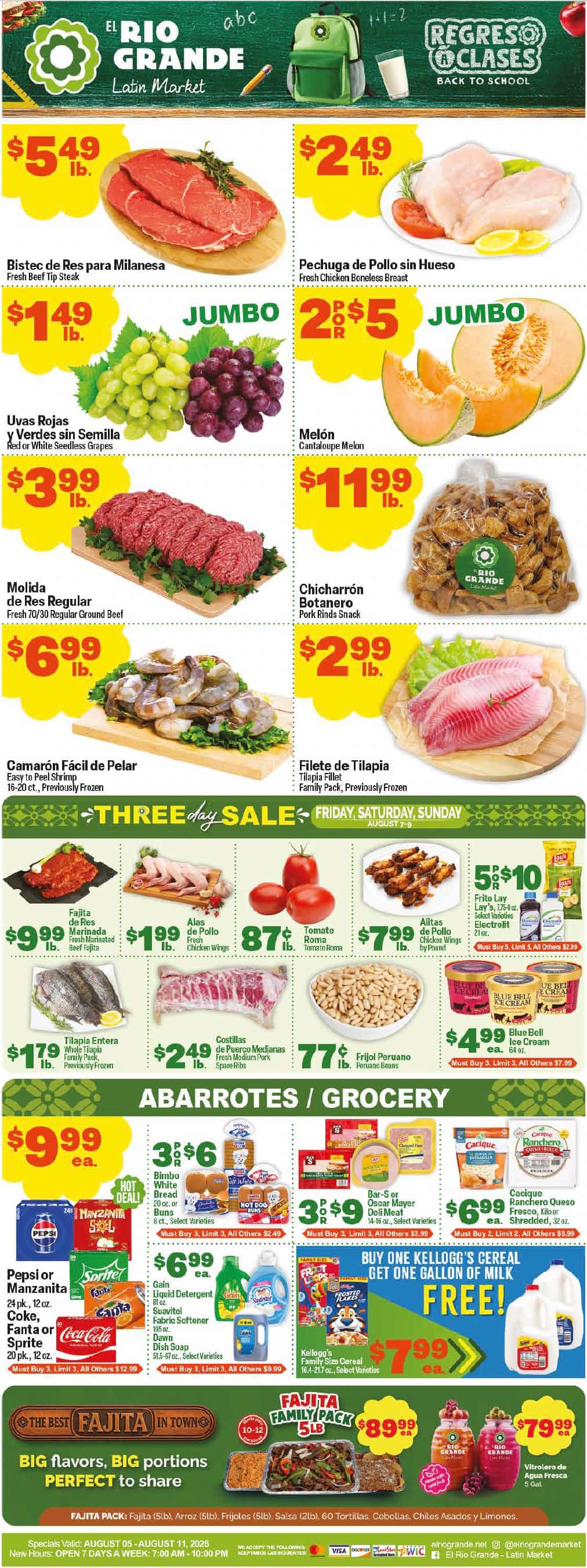 El Rio Grande Weekly Ad (August 5 – 11, 2026) Preview - Image 1 August 5 - 11