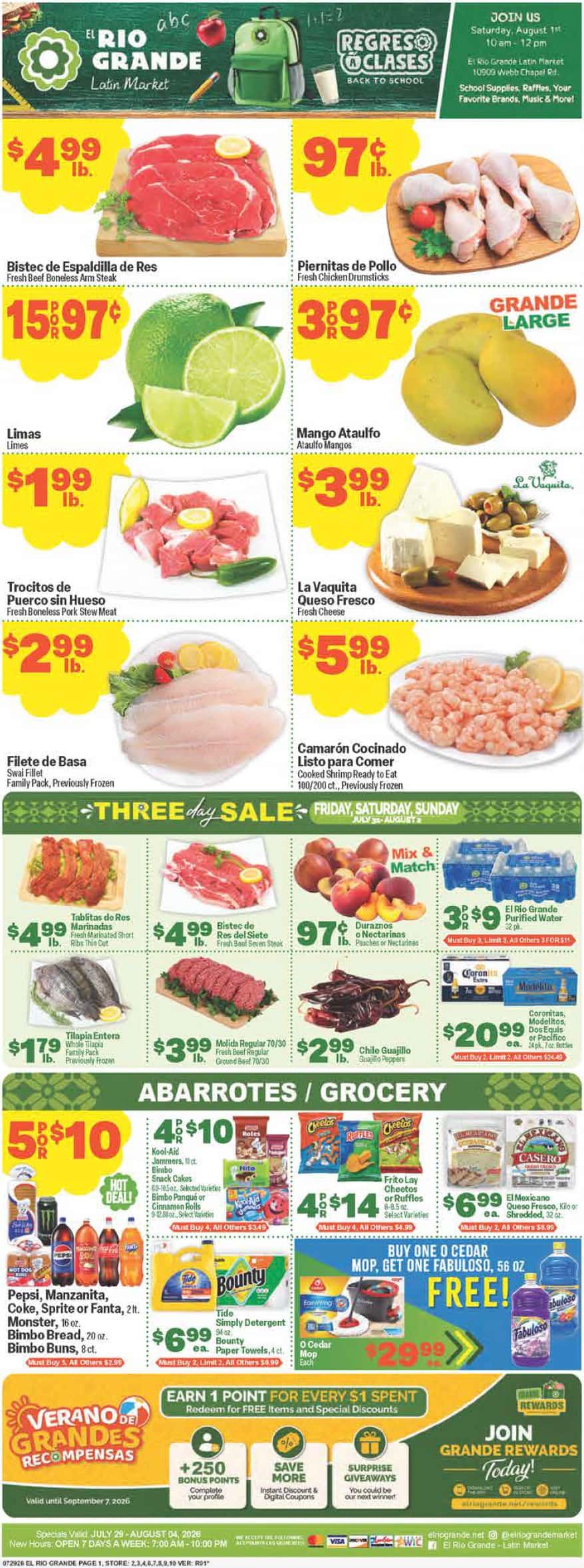 El Rio Grande Weekly Ad (August 5 – 11, 2026) Preview - Image 1 July 29 - August 4