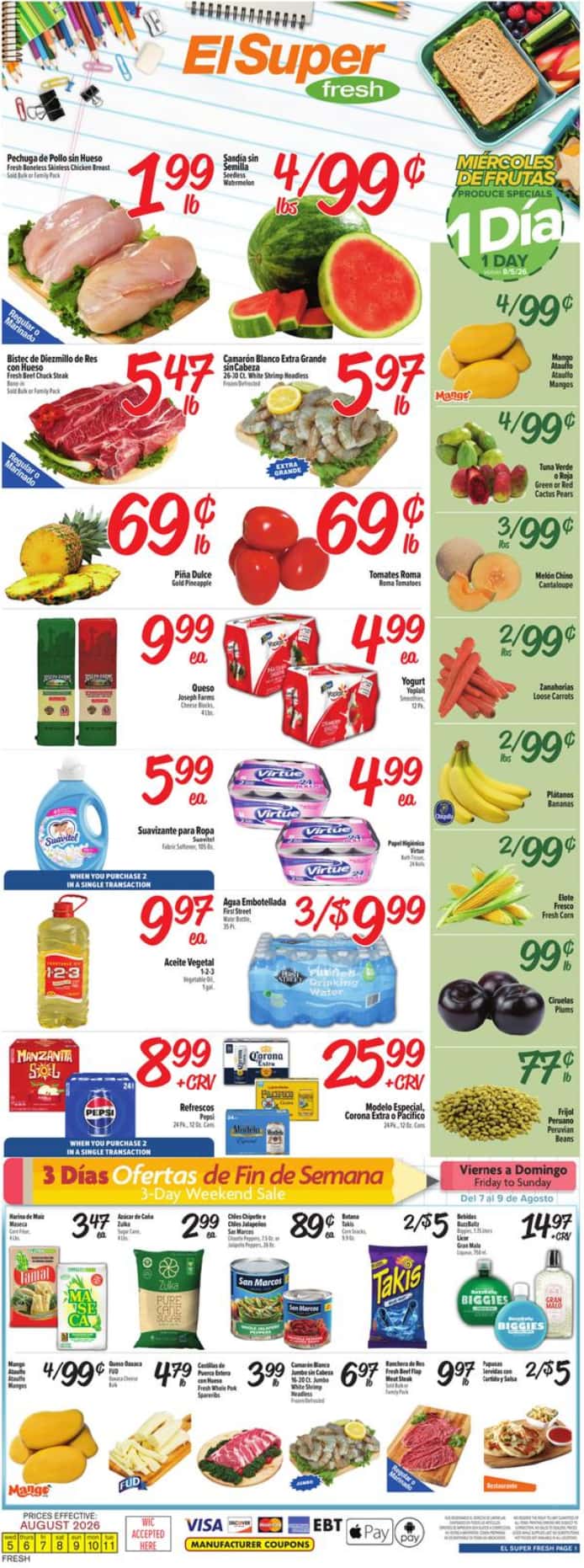 El Super Weekly Ad (August 5 - 11, 2026) Preview - Image 1 August 5 - 11
