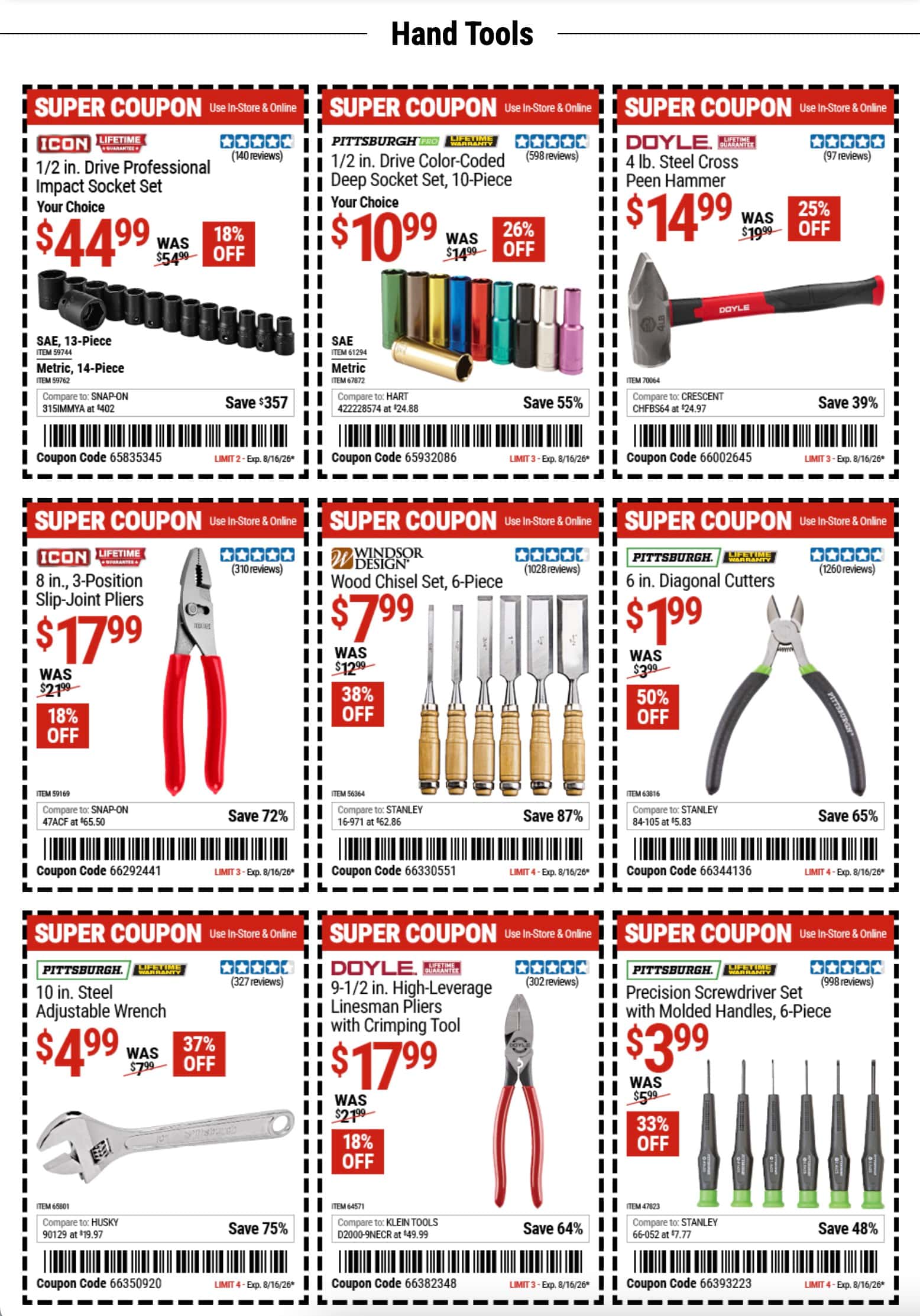 Harbor Freight Weekly Ad (August 3 – 16, 2026) Preview - Image 1 August 3 - 16