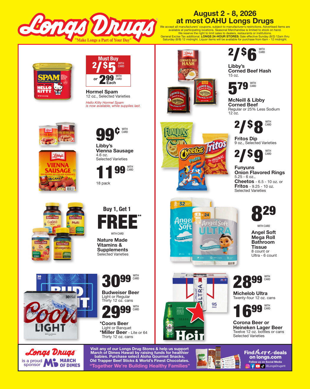 Longs Weekly Ad (August 2 – 8, 2026) Preview - Image 1 August 2 - 8