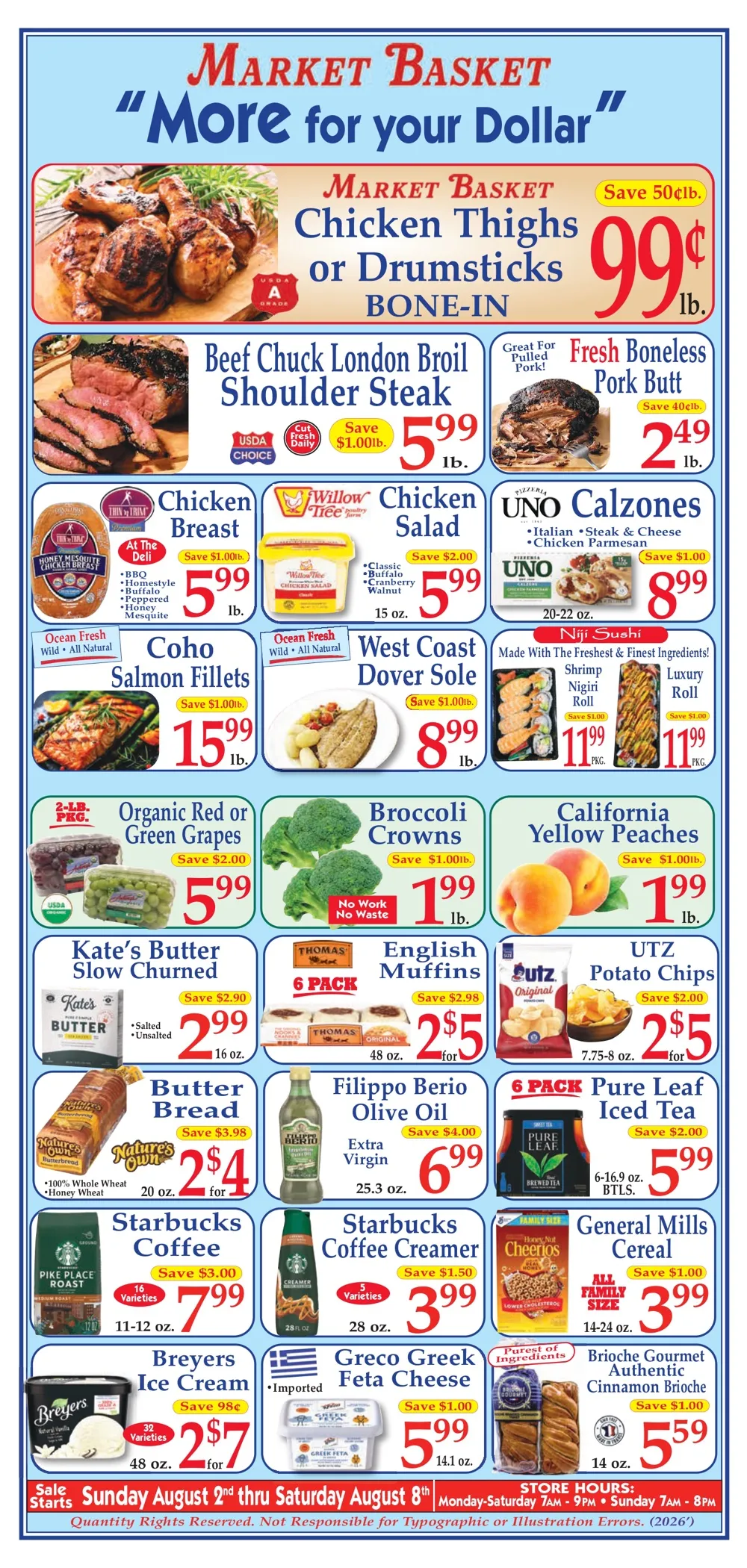 Market Basket Weekly Ad (August 2 - 8, 2026) Preview - Image 1 August 2 - 8