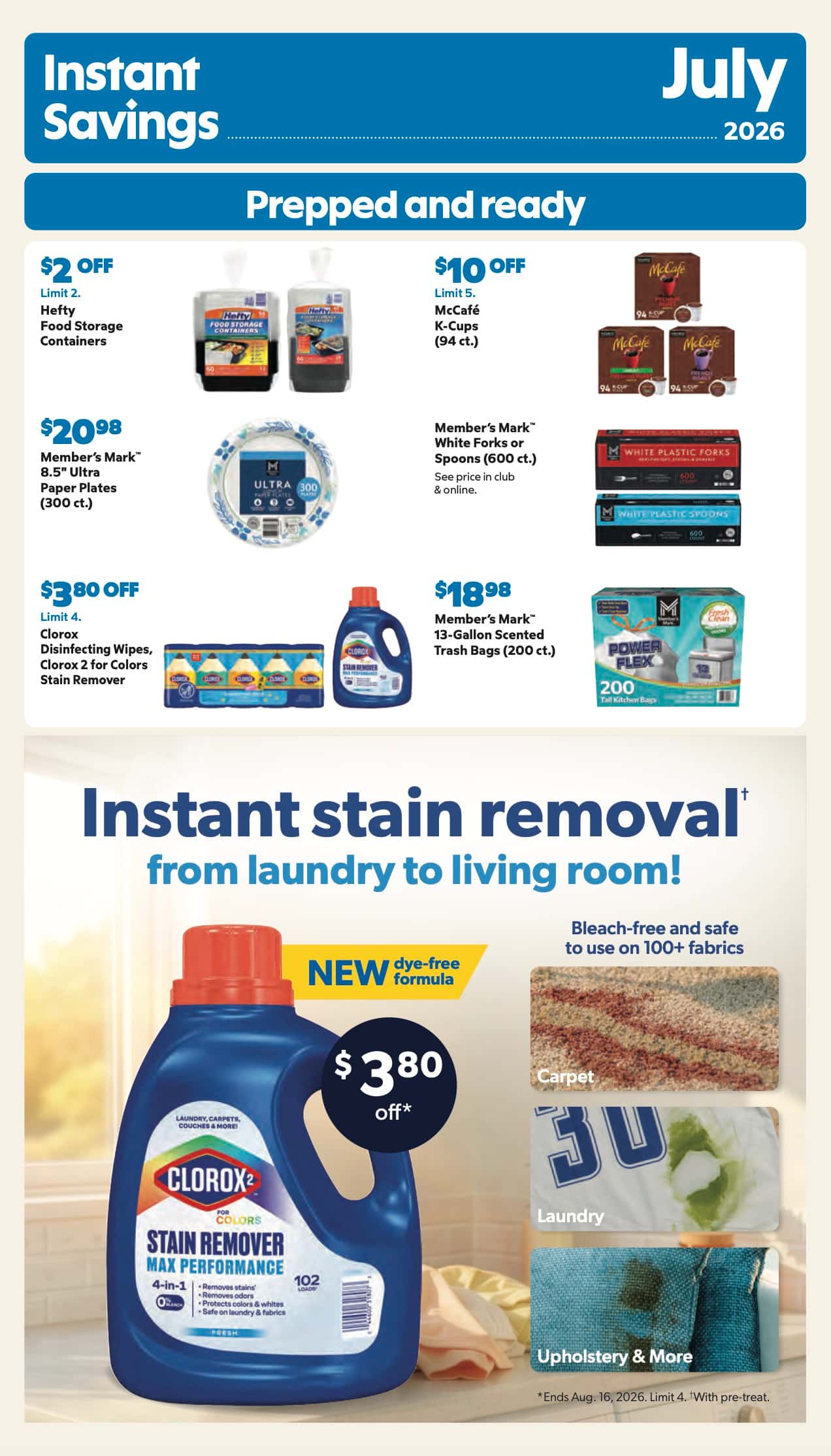 Sam’s Club Ad (July 22 – August 16, 2026) Preview - Image 1 July 22 - August 16