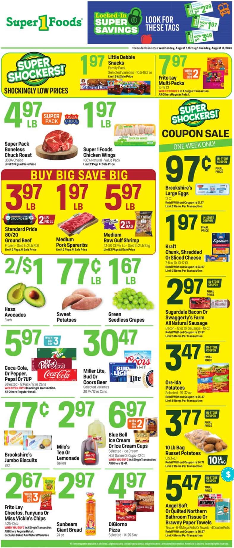 Super 1 Foods Weekly Ad (August 5 - 11, 2026) Preview - Image 1 August 5 - 11