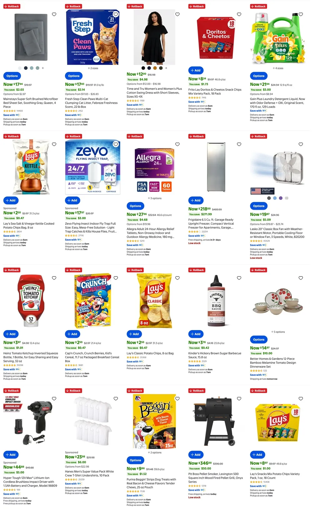Rollbacks & Extra Savings