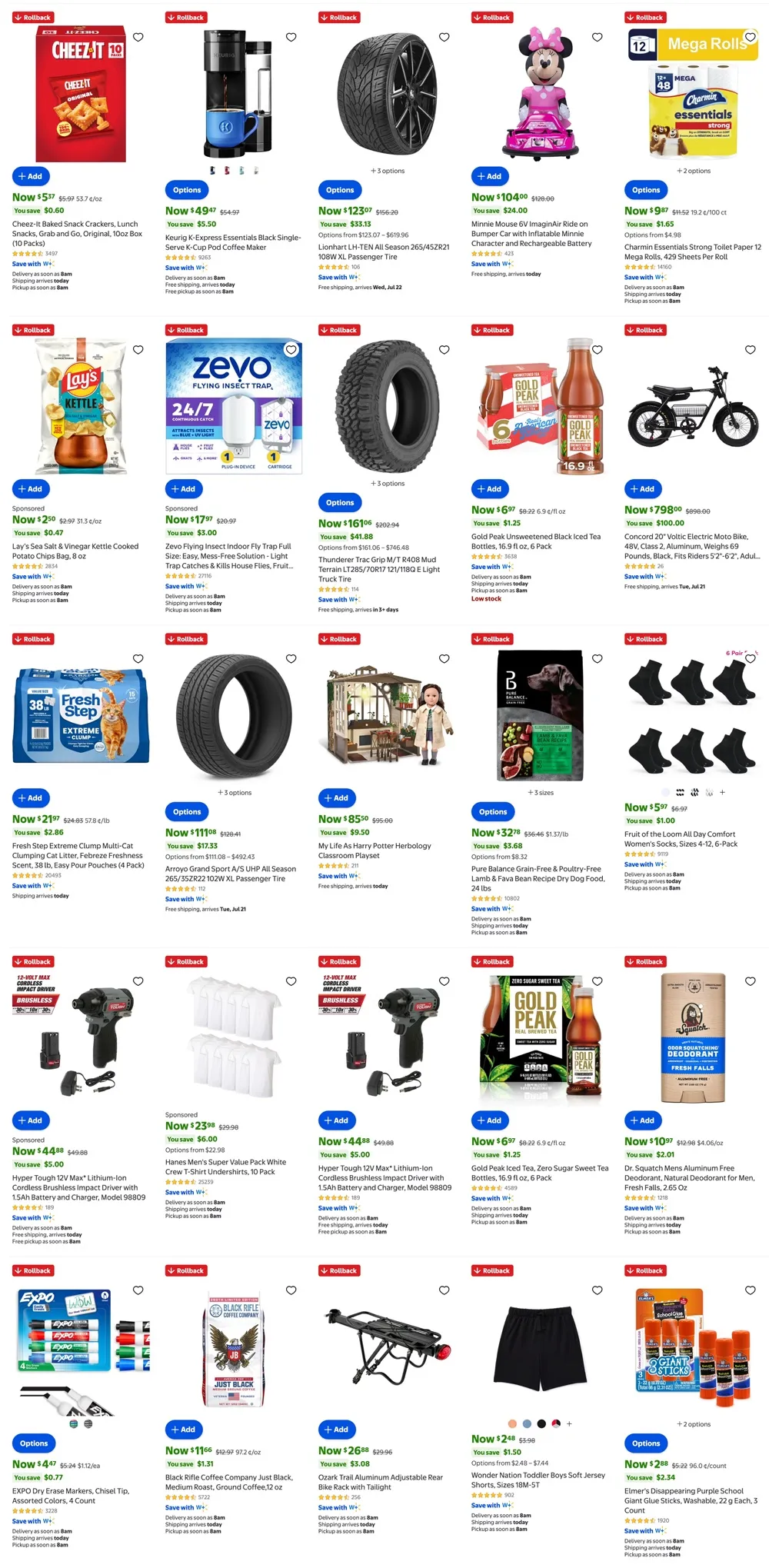 Rollbacks & Extra Savings