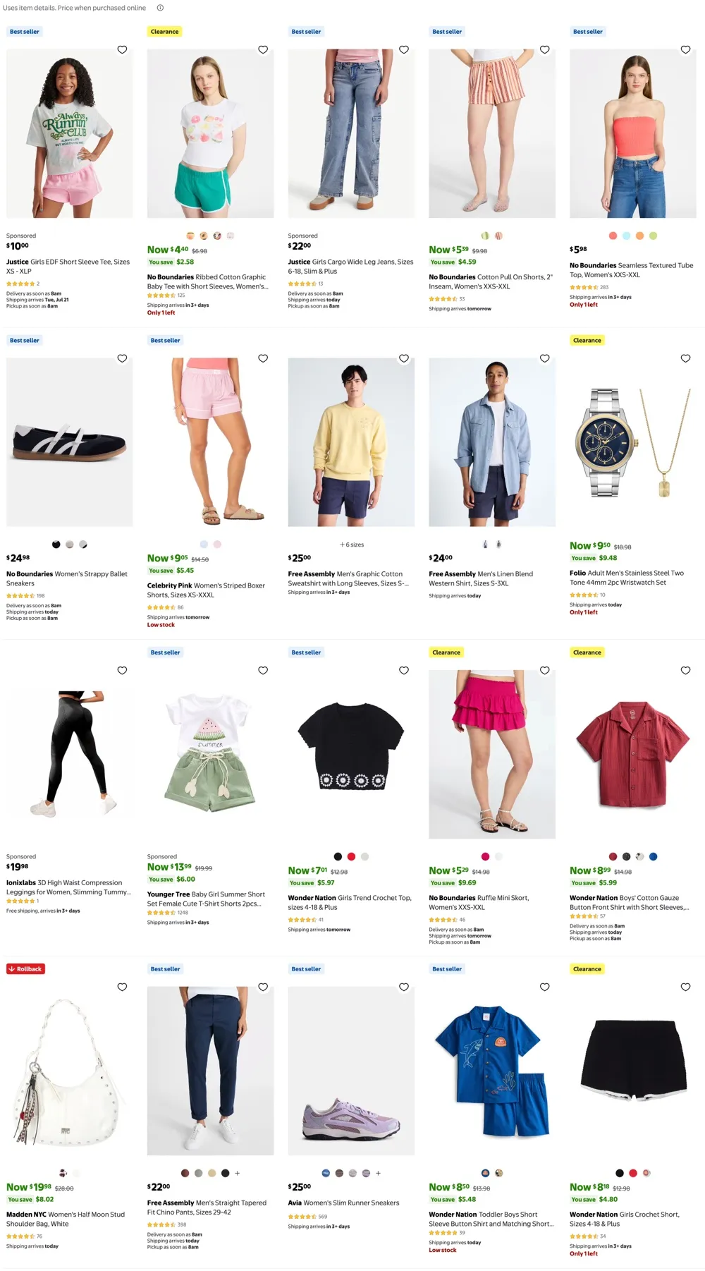 Rollbacks & Extra Savings
