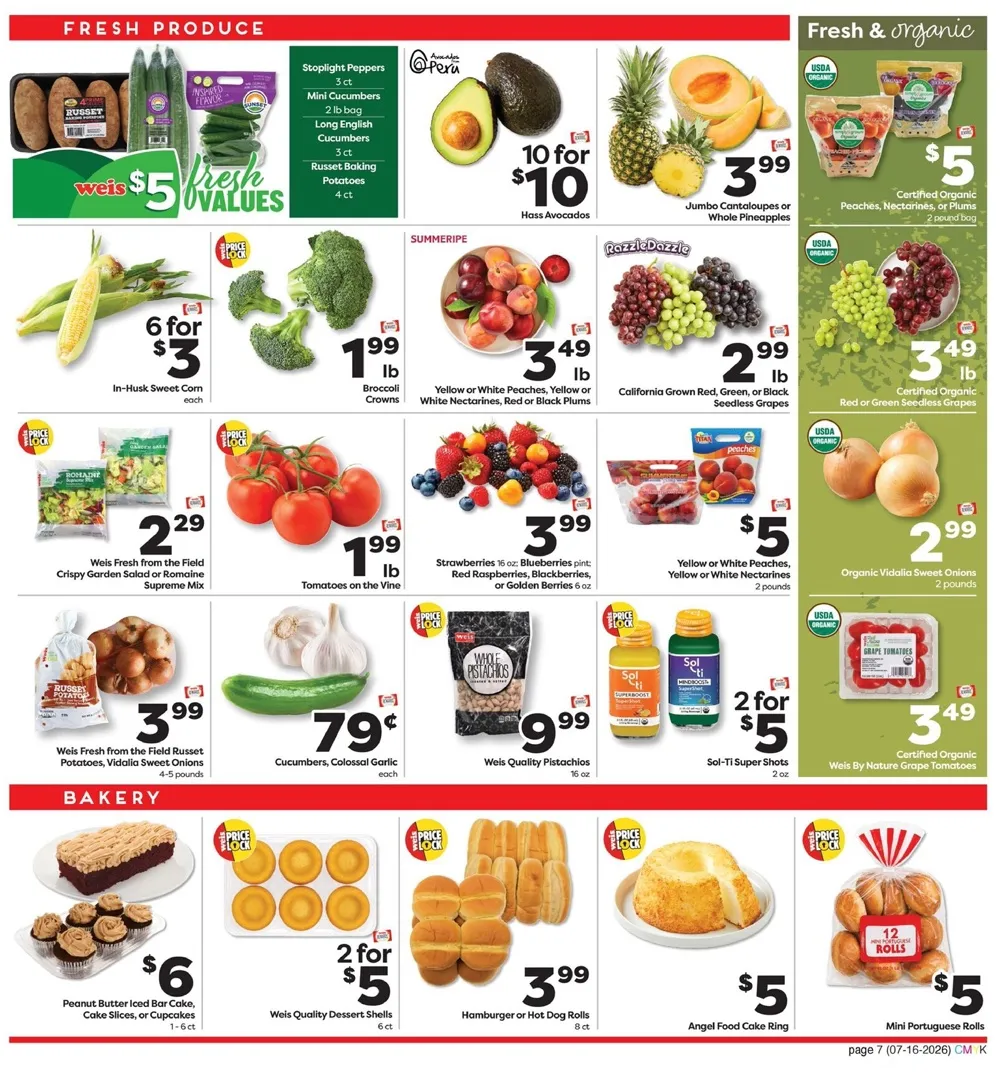 Weis Markets Weekly Ad (July 30 – August 12, 2026) Preview - Image 2 July 16 - August 12 Ad Specials