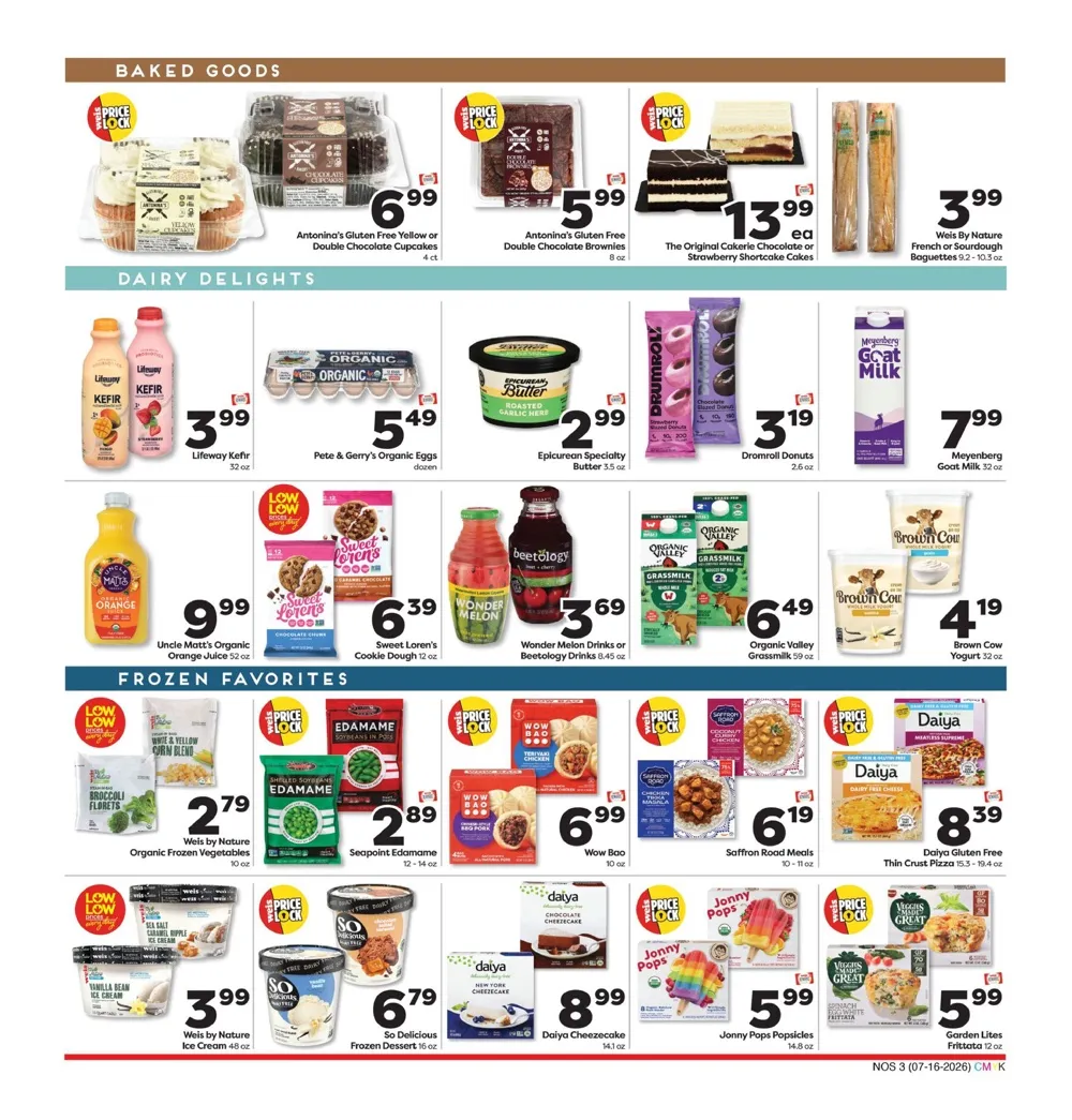 Weis Markets Weekly Ad (July 30 – August 12, 2026) Preview - Image 1 July 16 - August 12 Natural & Organic
