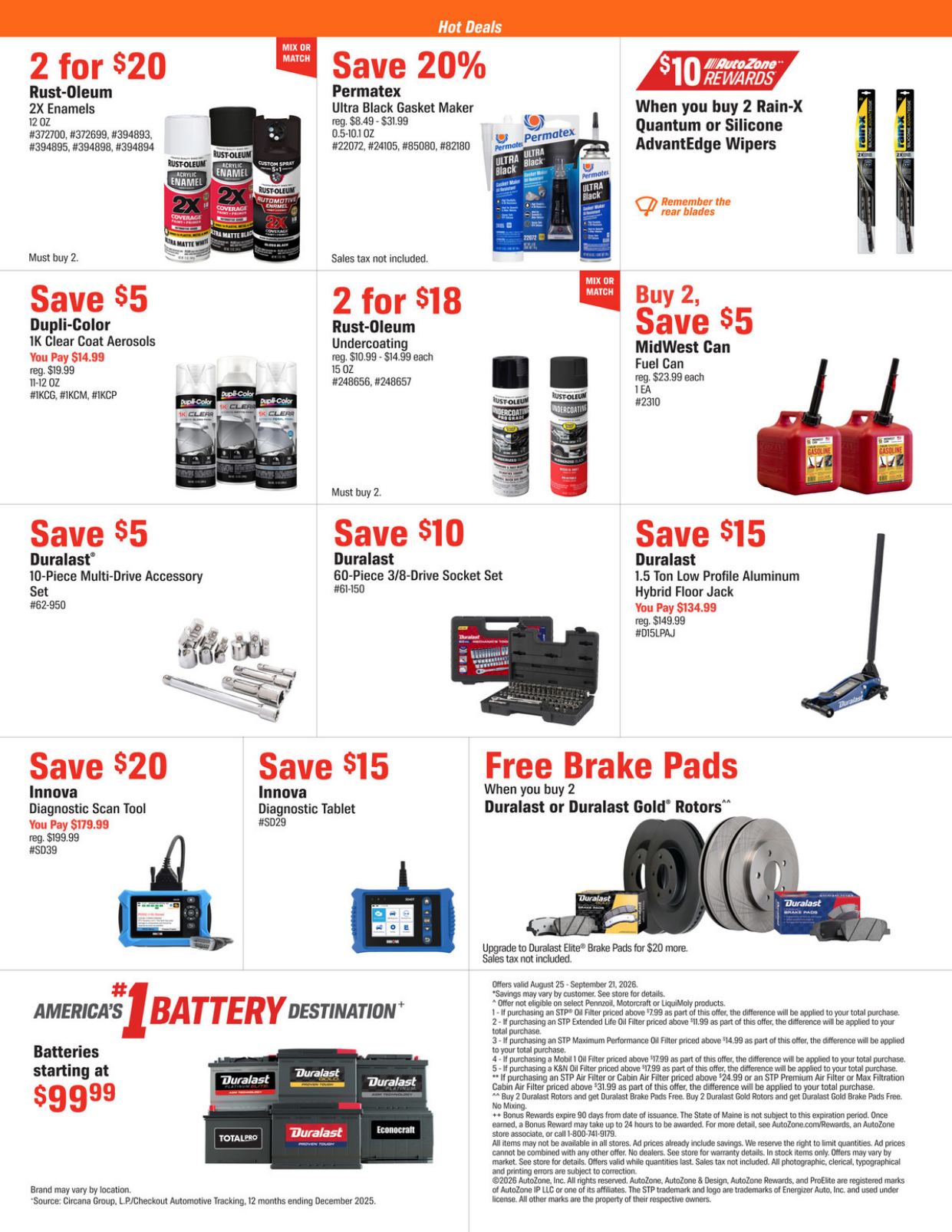Autozone Monthly Ad (August 25 - September 21, 2026) Preview - Image 6 Autozone Monthly Ad (August 25 - September 21, 2026) Preview - Page