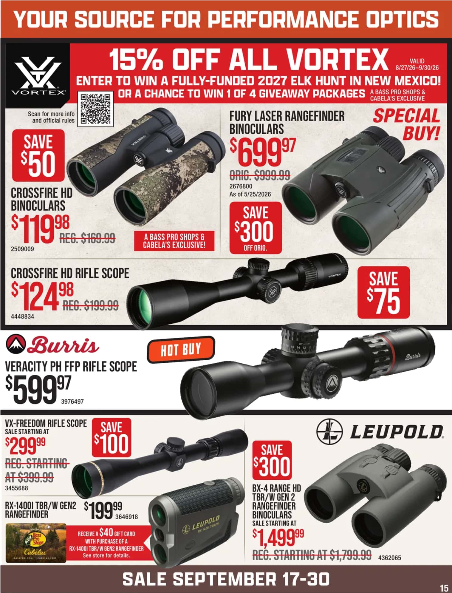 Bass Pro Shops Weekly Ad (September 17 - 30, 2026) - Page
