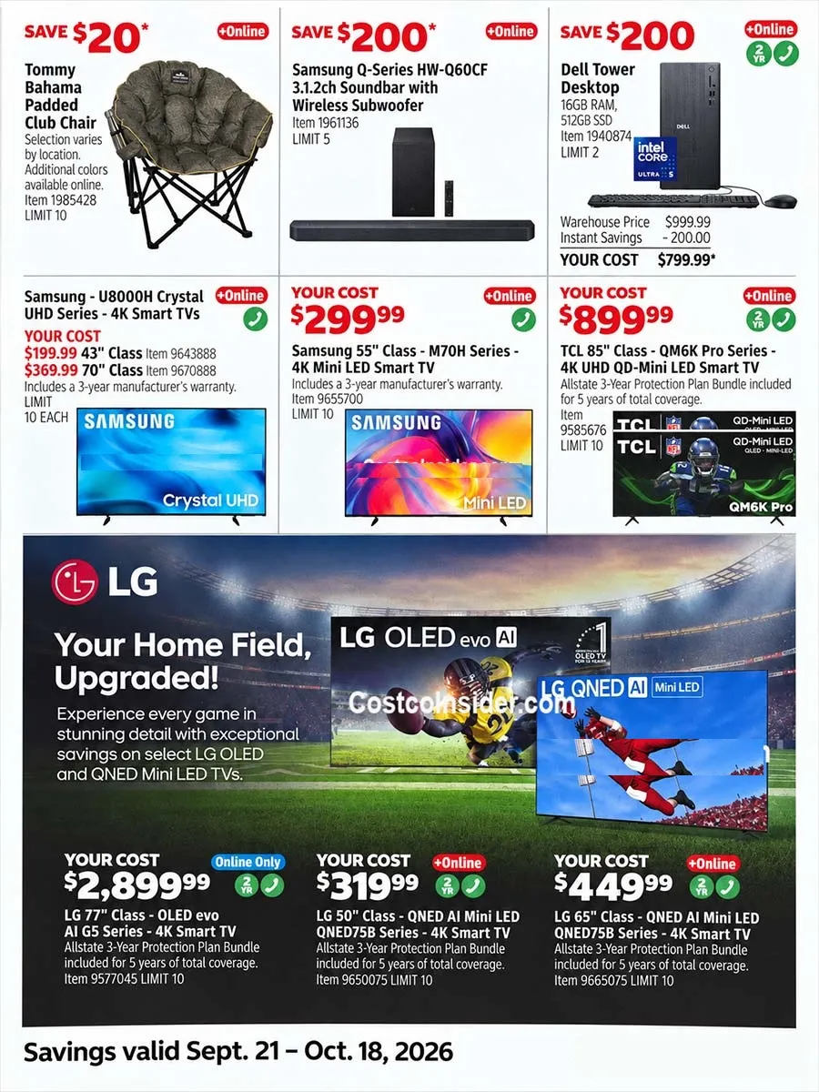 Costco Weekly Ad (September 21 - October 18, 2026) Preview - Page