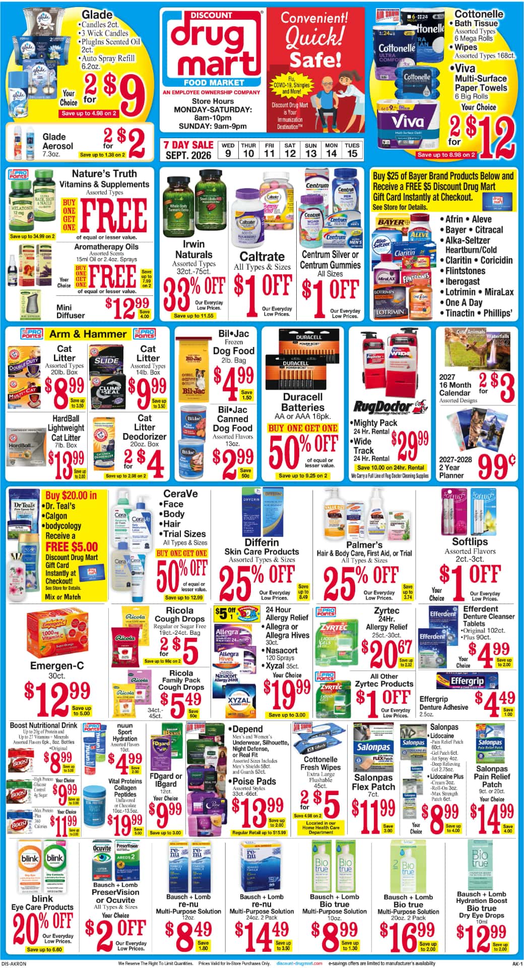 Discount Drug Mart Weekly Ad (September 23 - 29, 2026) Preview - Page