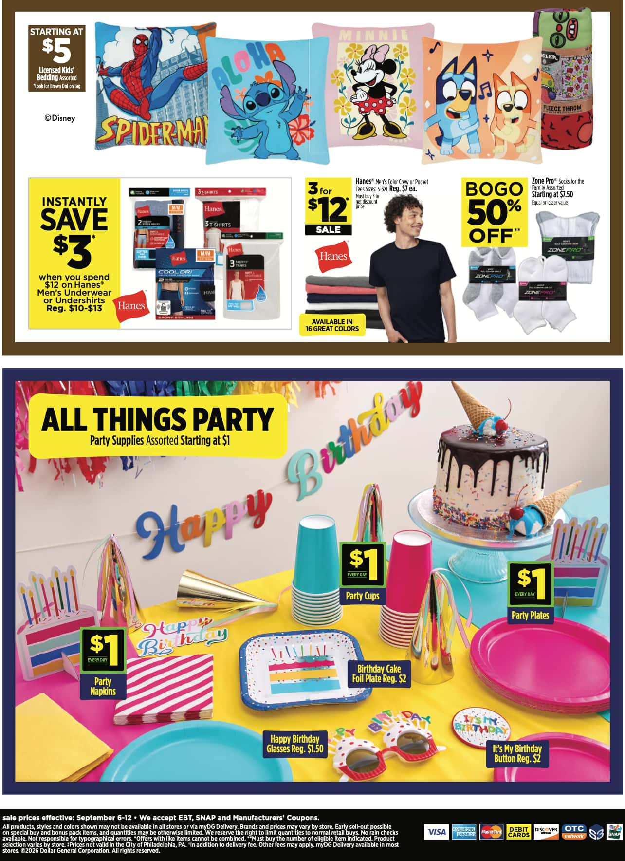 Dollar General Weekly Ad (September 6 - 12, 2026) Preview - Page