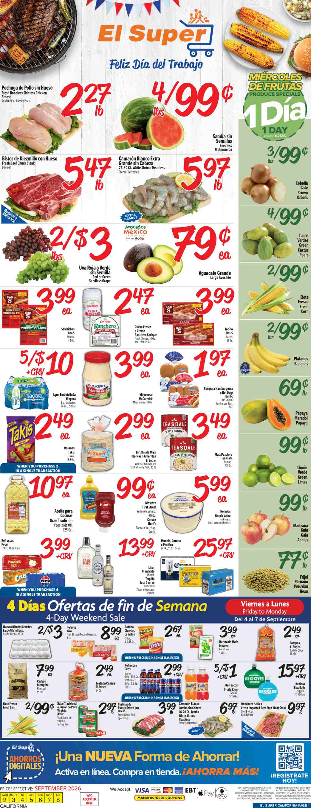 El Super Weekly Ad (September 2 - 8, 2026) Preview - Image 1 El Super Weekly Ad (September 2 - 8, 2026) Preview - Page