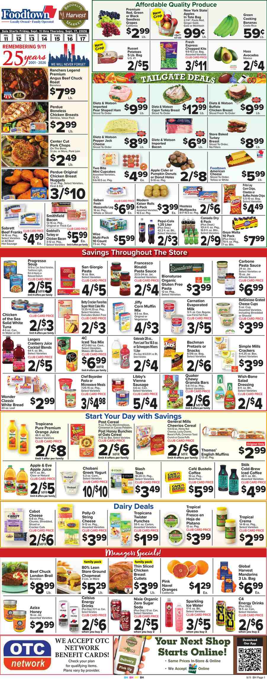 Foodtown Weekly Ad (September 18 - 24, 2026) Preview - Page