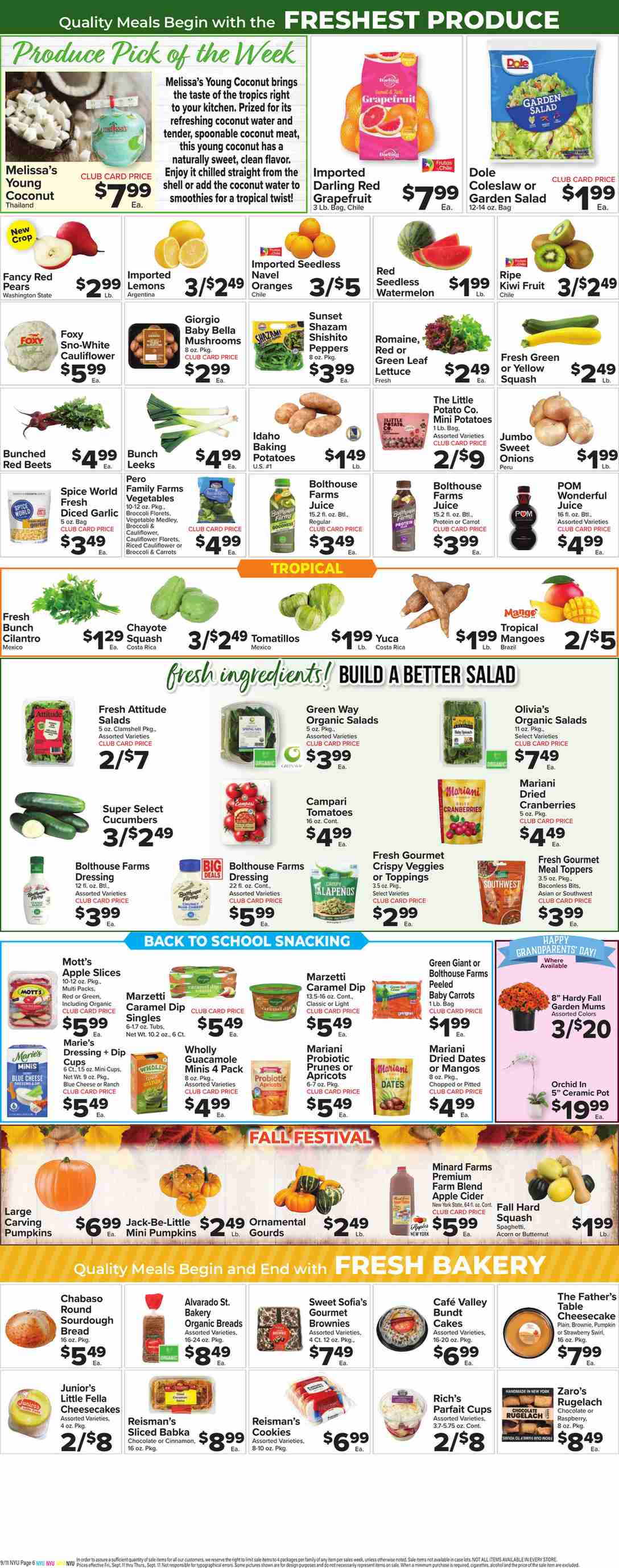 Foodtown Weekly Ad (September 18 - 24, 2026) Preview - Page