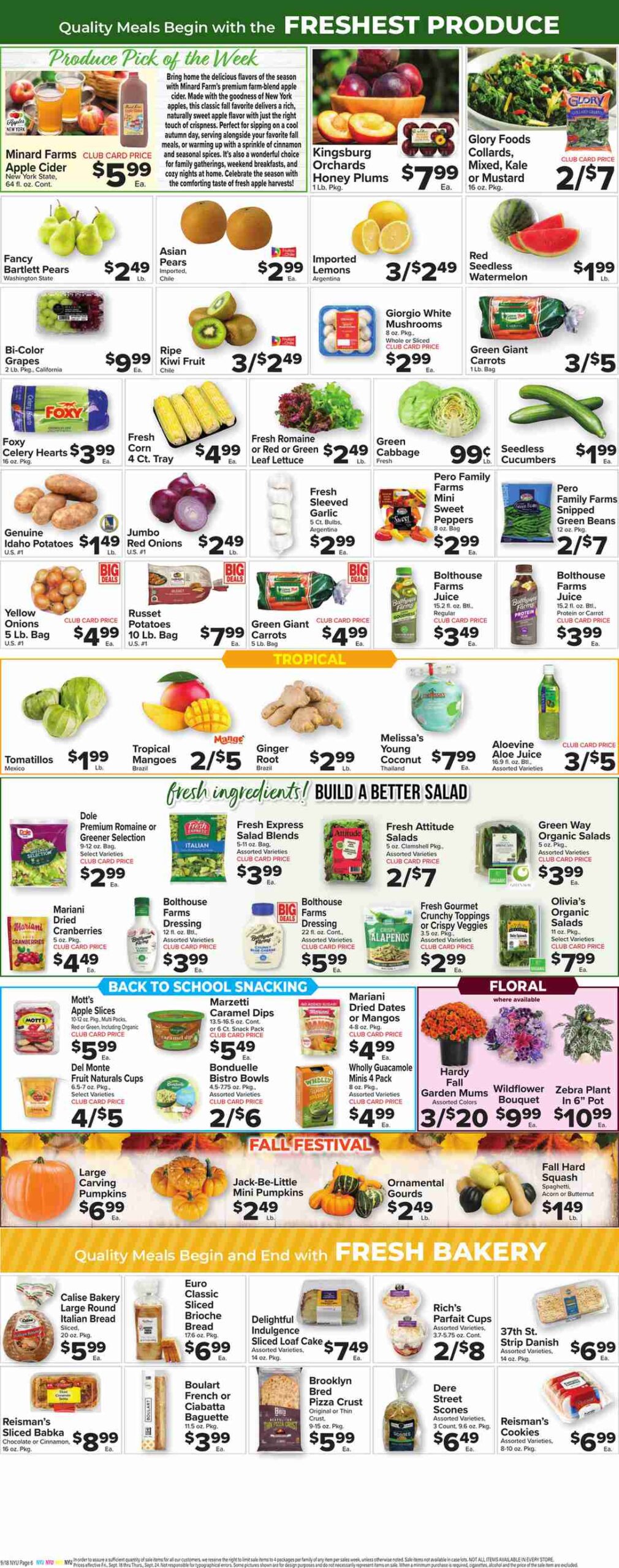 Foodtown Weekly Ad (September 18 - 24, 2026) Preview - Page
