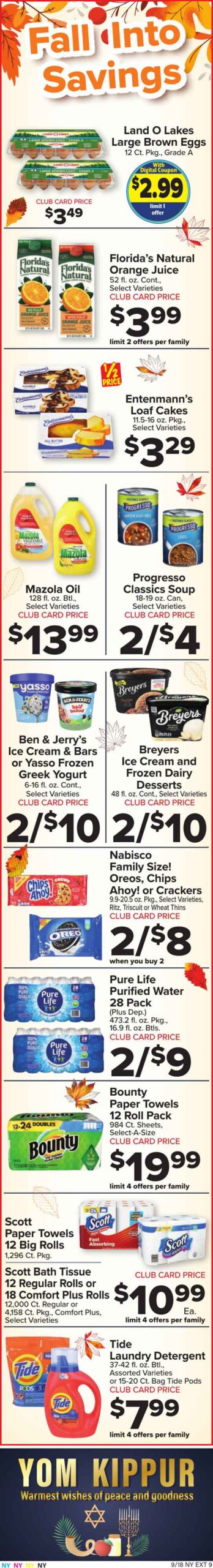 Foodtown Weekly Ad (September 18 - 24, 2026) Preview - Page
