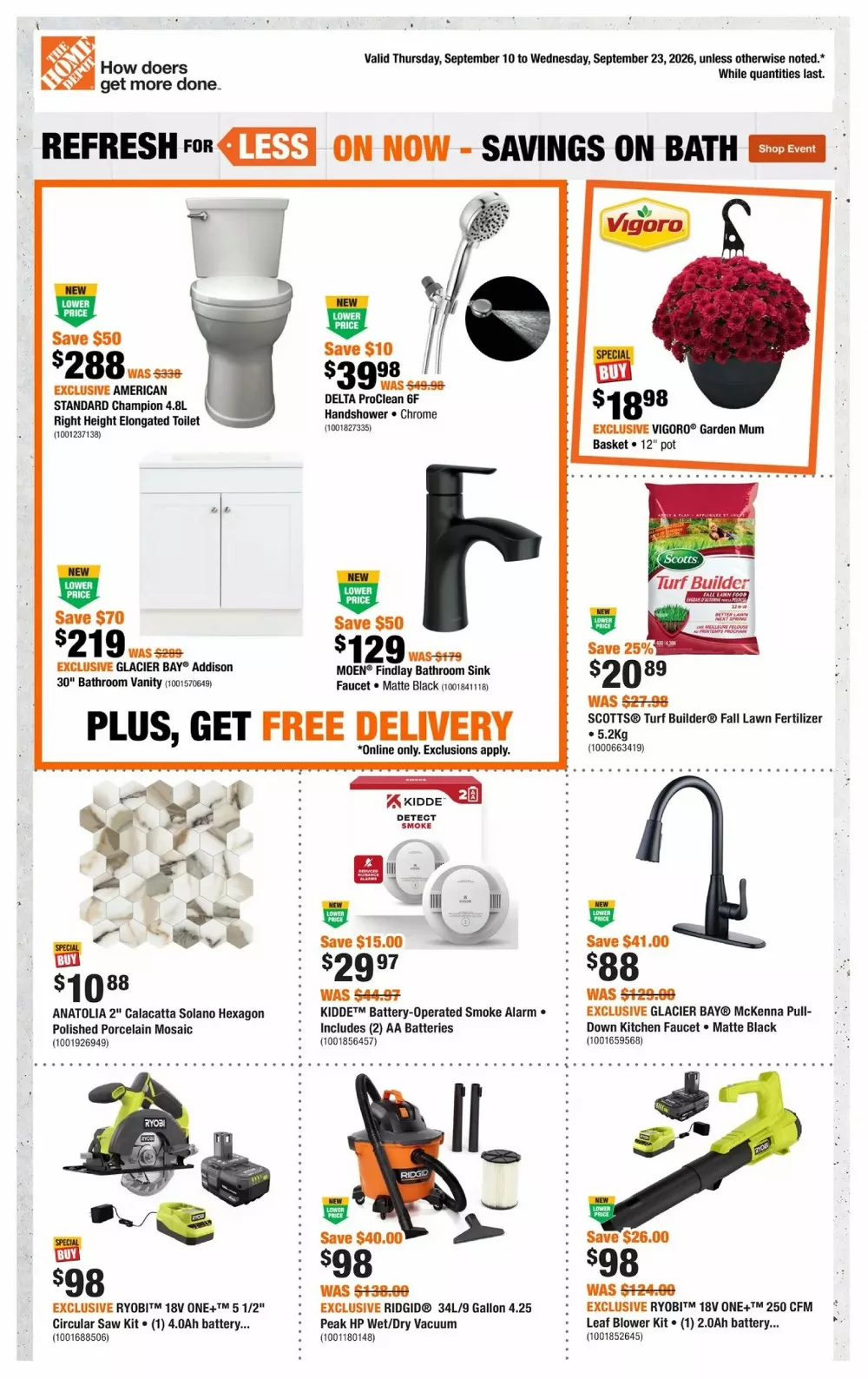 Home Depot Flyer (September 17 - 23, 2026) Preview - Image 1 Home Depot Flyer (September 17 - 23, 2026) Preview - Page