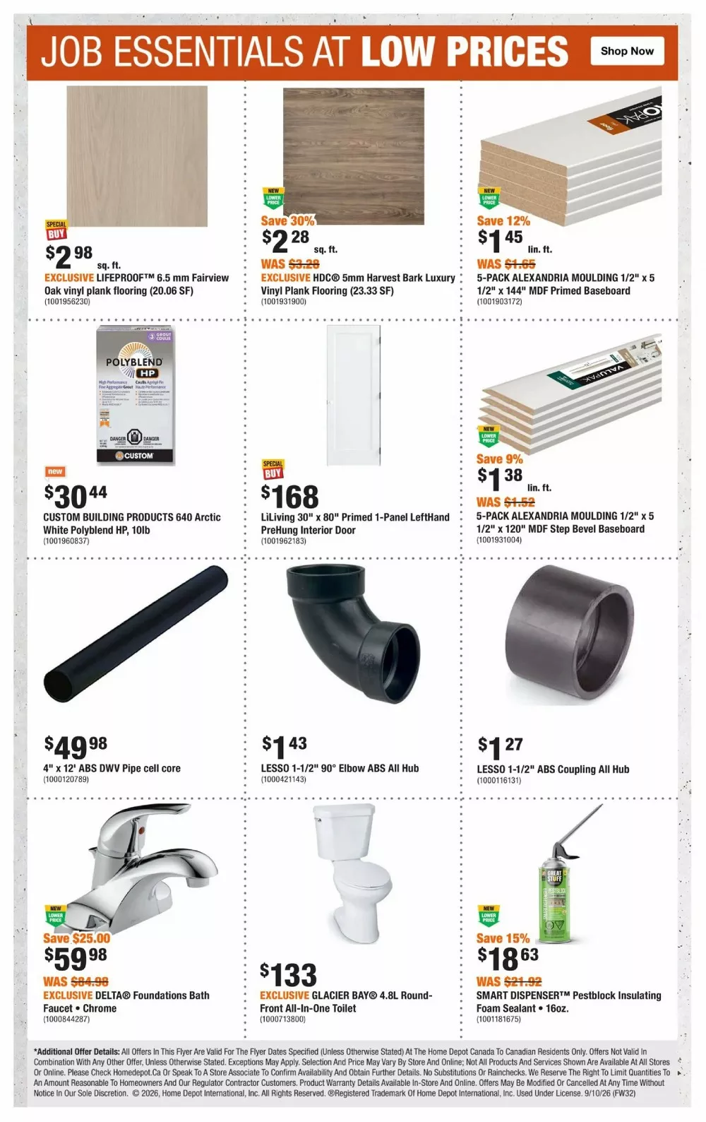 Home Depot Flyer (September 17 - 23, 2026) Preview - Page