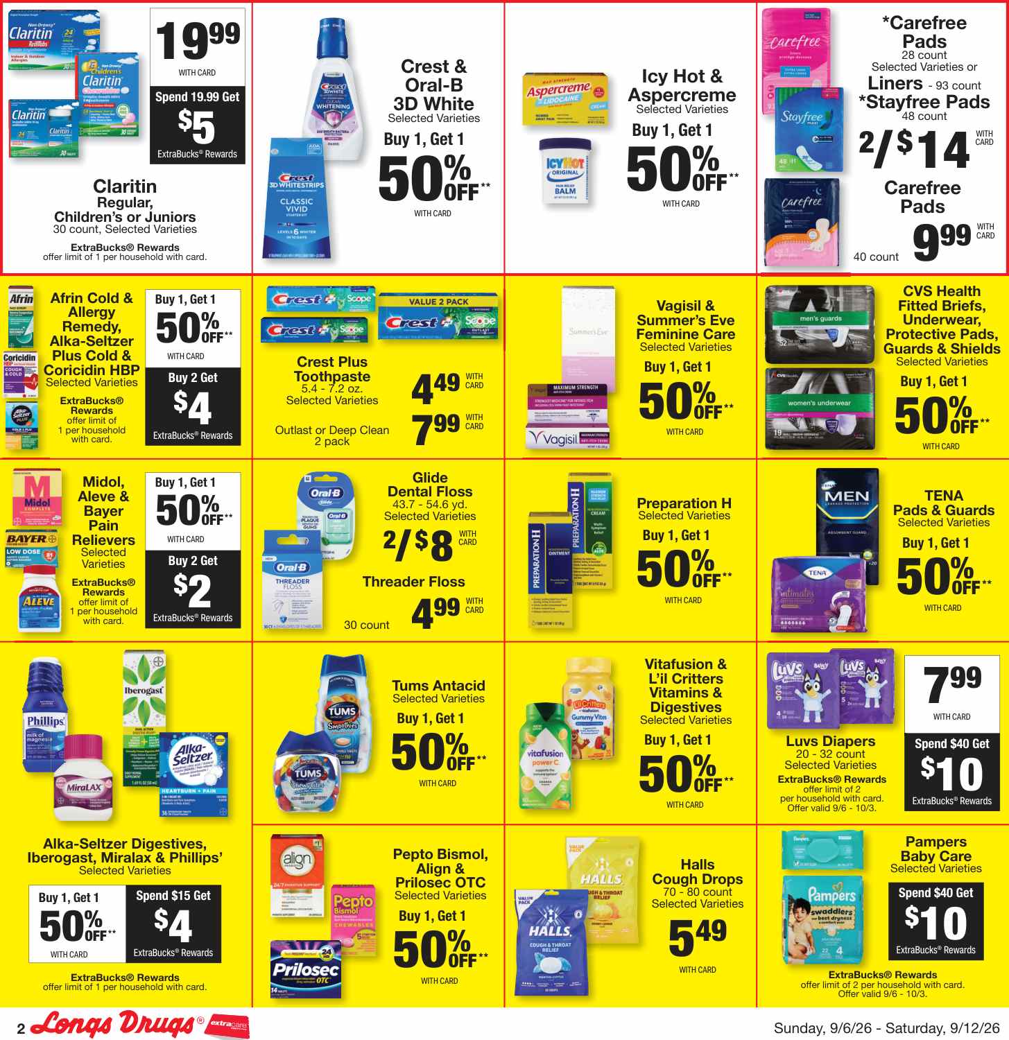 Longs Weekly Ad (September 13 - 19, 2026) Preview - Page