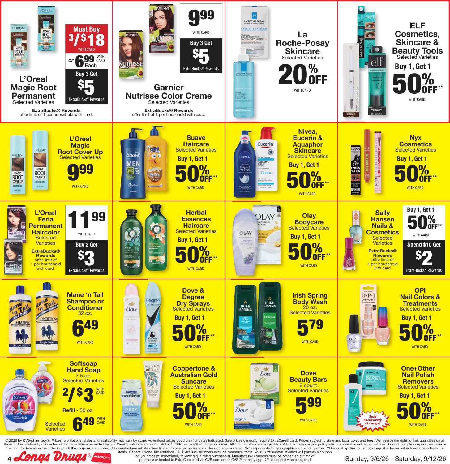Longs Weekly Ad (September 13 - 19, 2026) Preview - Page
