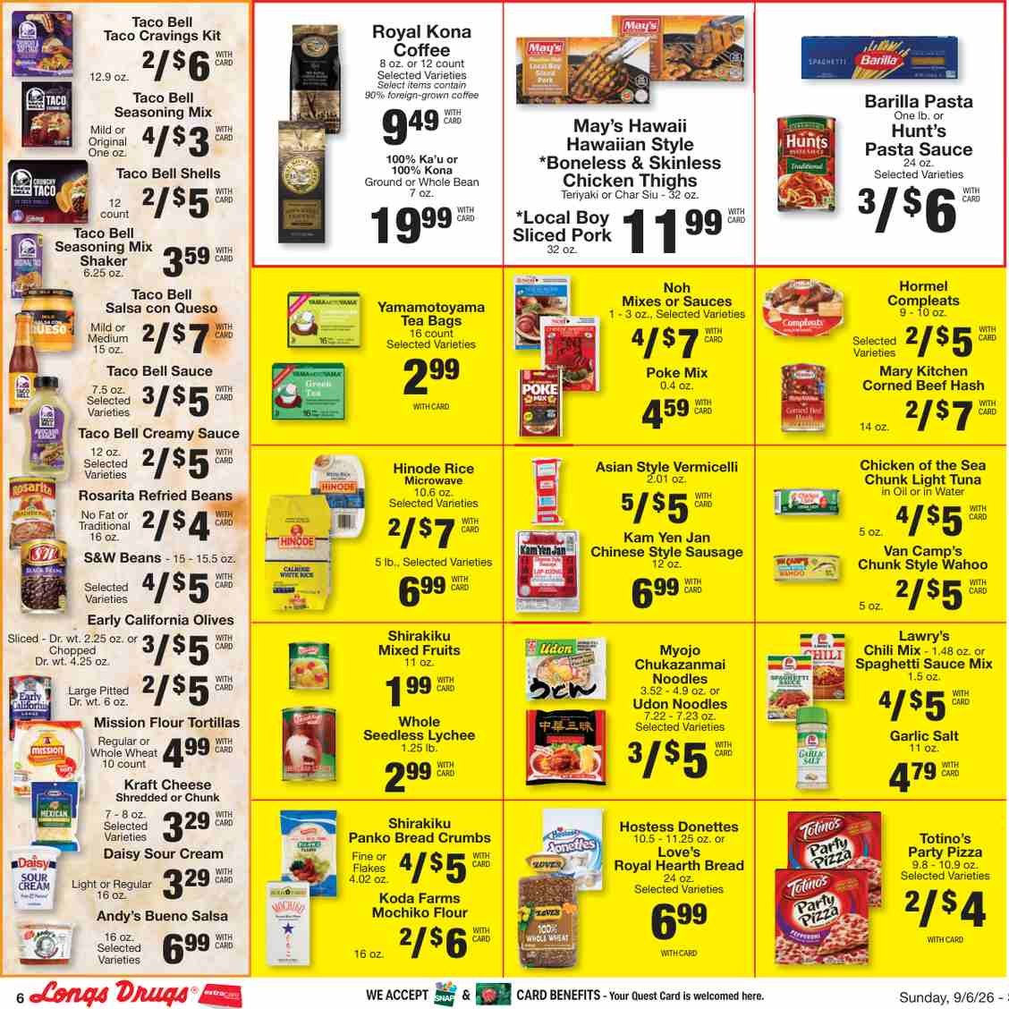 Longs Weekly Ad (September 13 - 19, 2026) Preview - Page