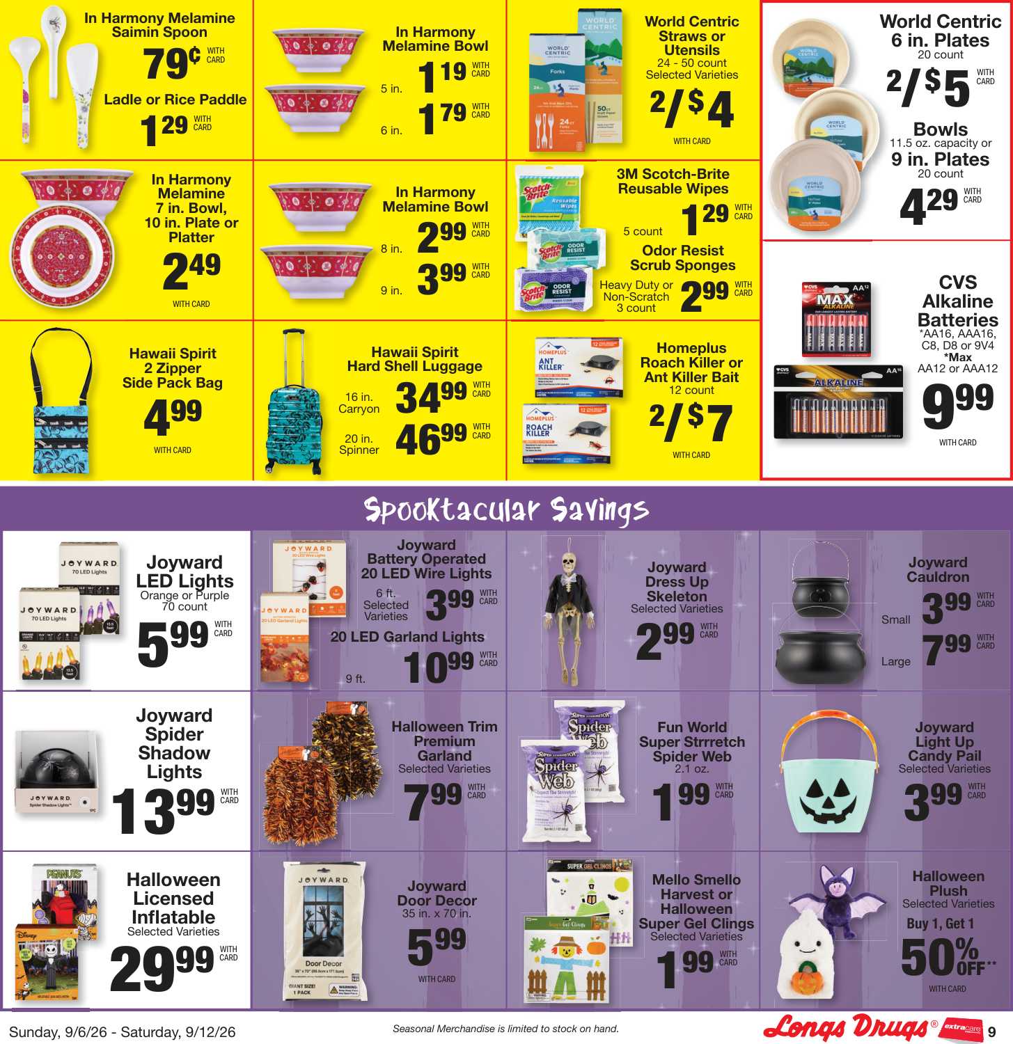 Longs Weekly Ad (September 13 - 19, 2026) Preview - Page