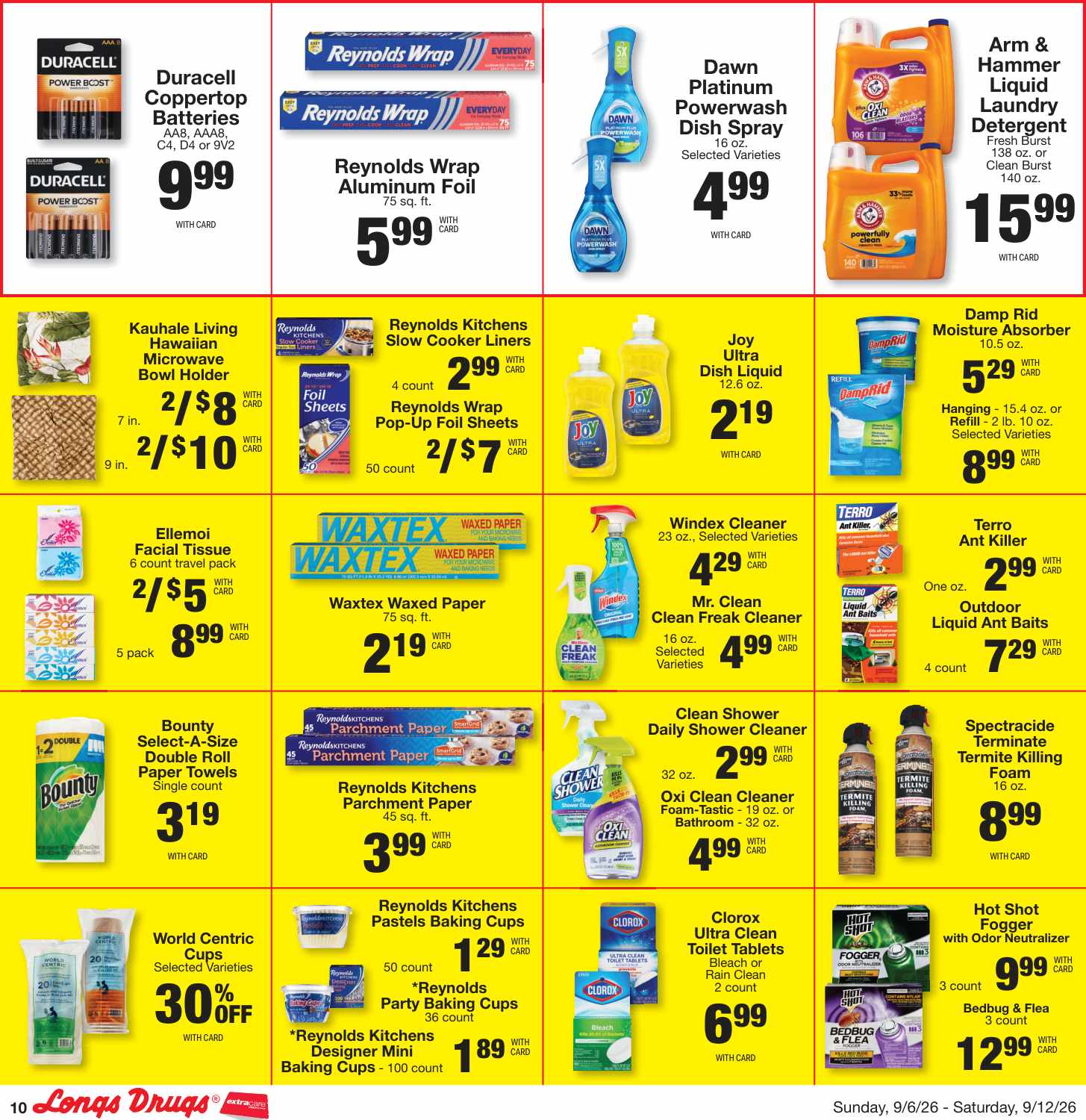 Longs Weekly Ad (September 13 - 19, 2026) Preview - Page