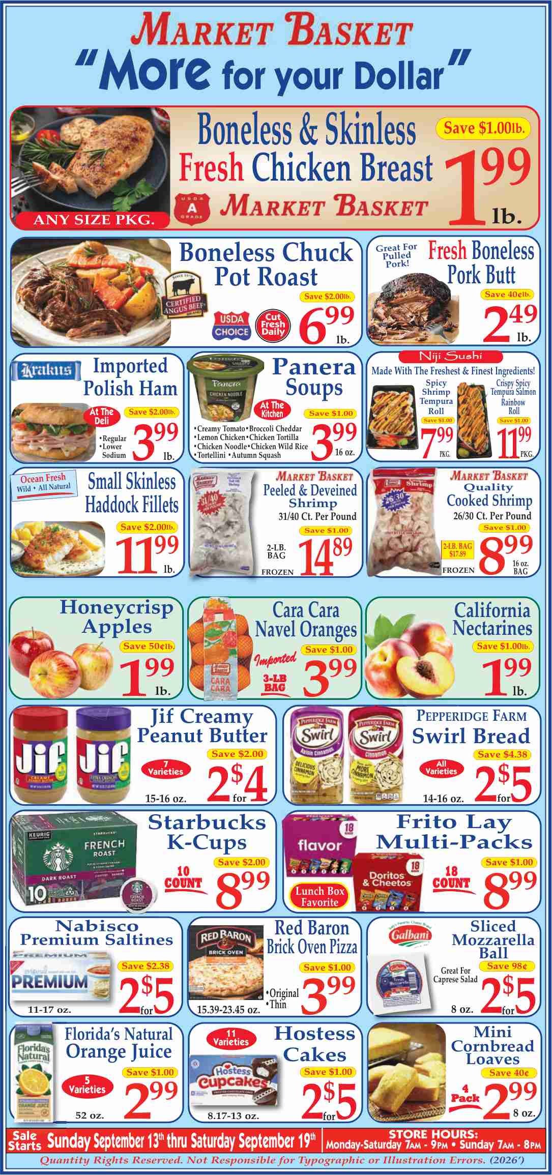 Market Basket Weekly Ad (September 13 - 19, 2026) Preview - Image 1 Market Basket Weekly Ad (September 13 - 19, 2026) Preview - Page
