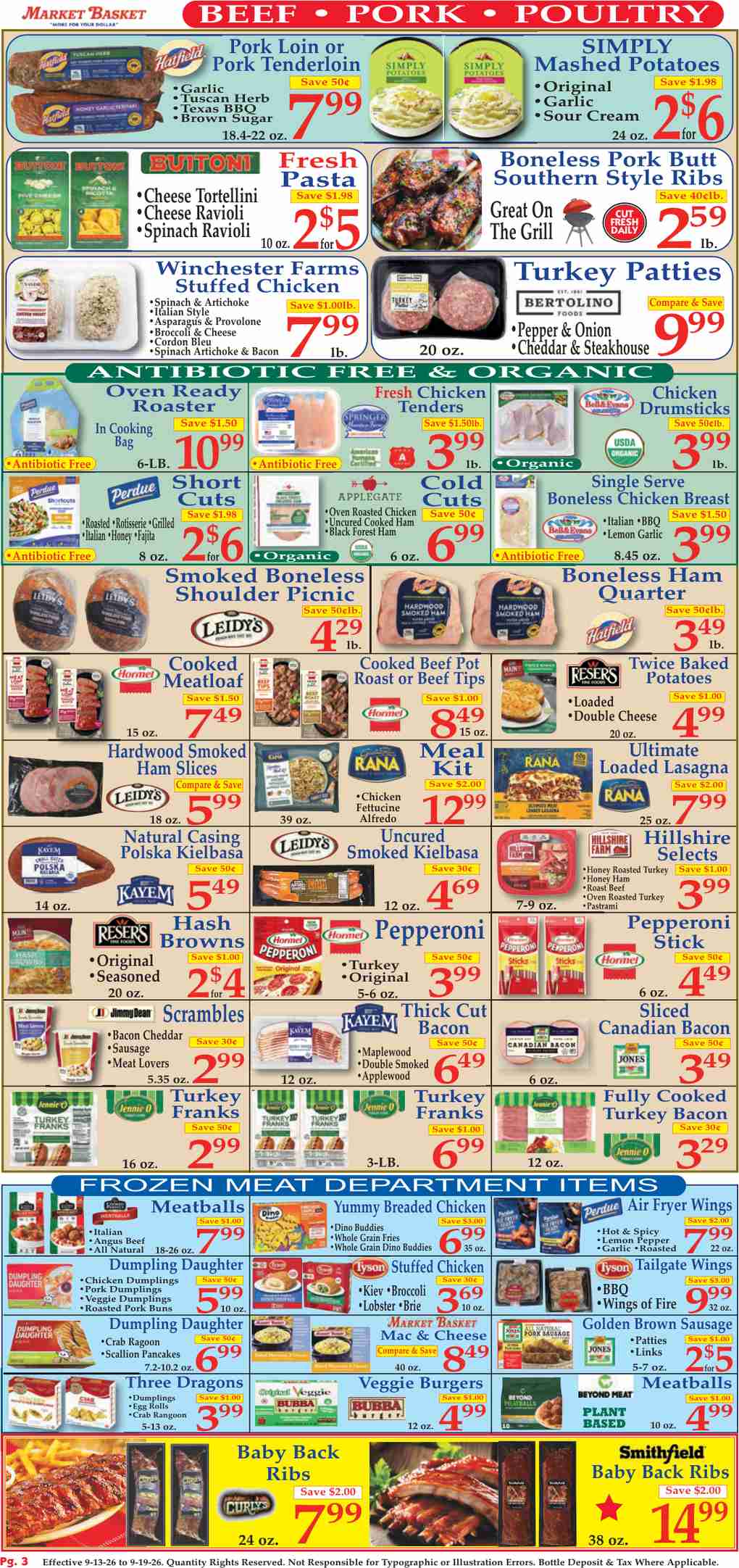 Market Basket Weekly Ad (September 13 - 19, 2026) Preview - Page