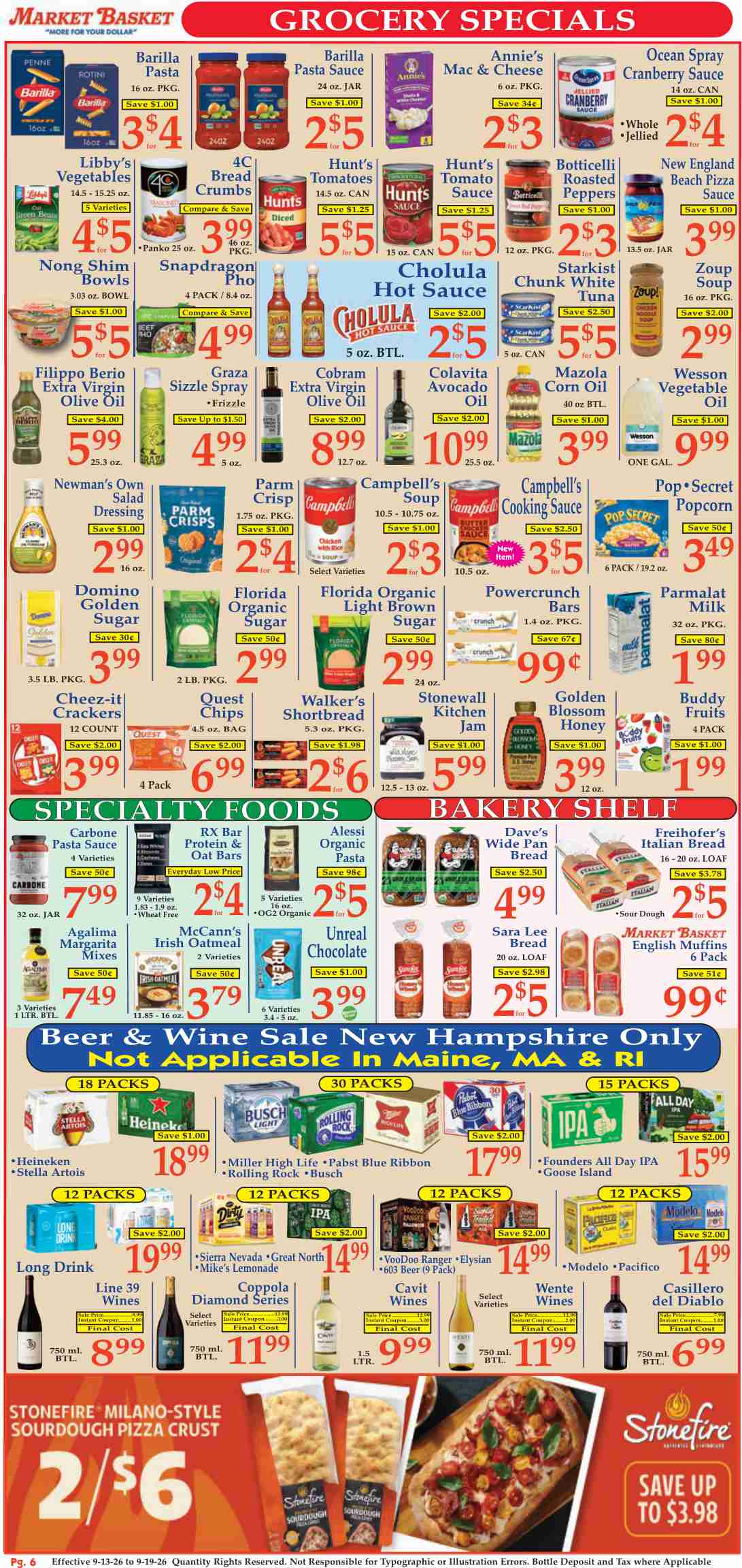 Market Basket Weekly Ad (September 13 - 19, 2026) Preview - Page