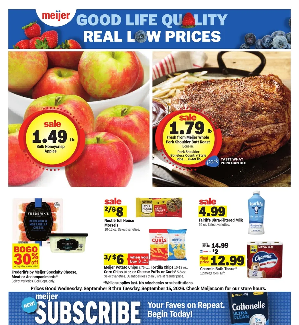 Meijer Weekly Ad (September 16 - 22, 2026) Preview - Page