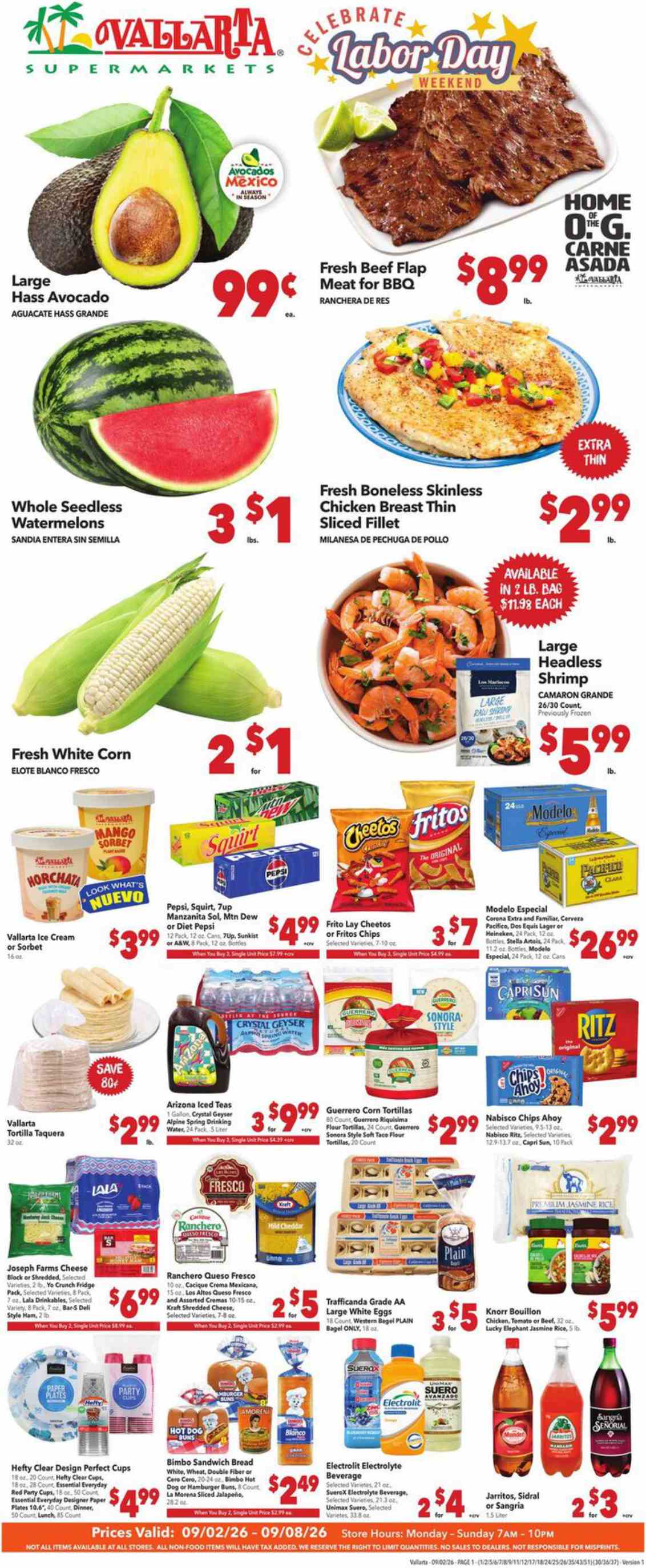 Vallarta Weekly Ad (September 2 - 8, 2026) Preview - Image 1 Vallarta Weekly Ad (September 2 - 8, 2026) Preview - Page