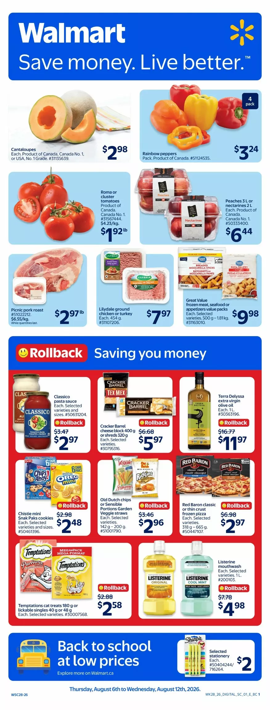 Walmart Flyer (August 6 - 12, 2026) Preview - Image 1 August 6 - 12