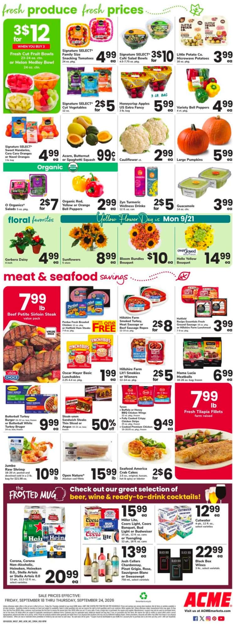 Acme Weekly Ad (September 18 – 24, 2026) Preview - Page