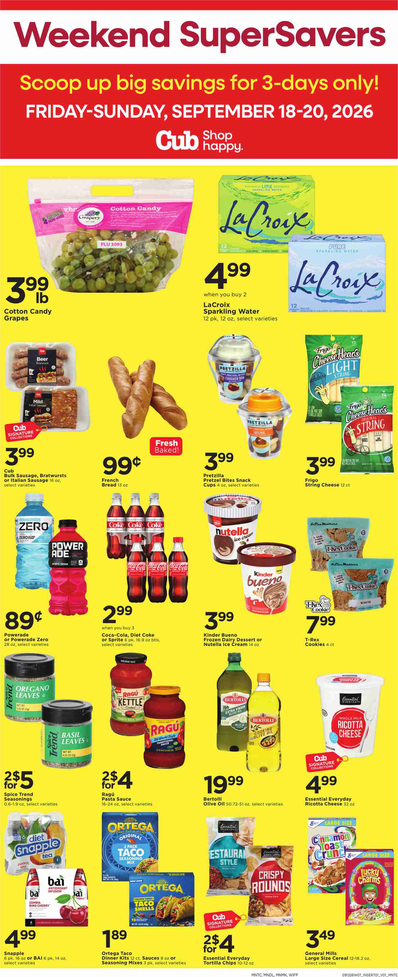 Cub Weekly Ad (September 13 - 19, 2026) Preview - Page