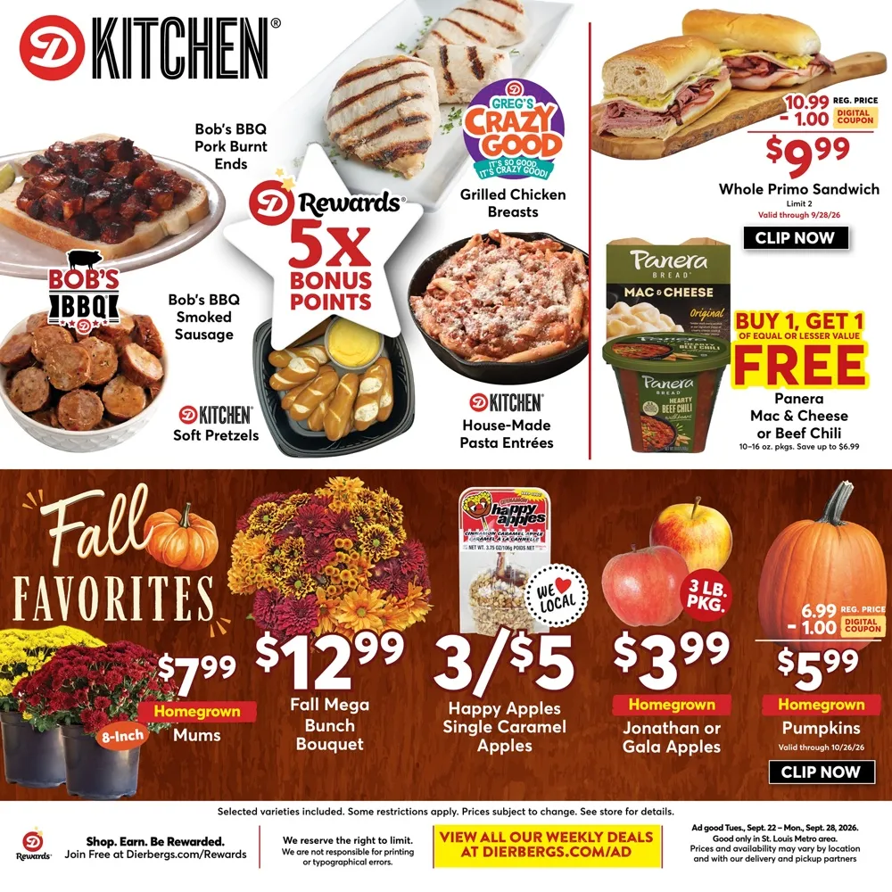 Dierbergs Weekly Ad (September 22 - 28, 2026) Preview - Page