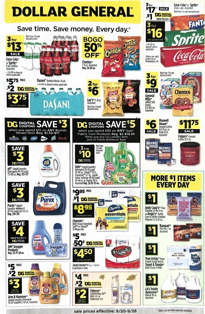Dollar General Weekly Ad (September 20 - 26, 2026) Preview - Image 1 Dollar General Weekly Ad (September 20 - 26, 2026) Preview - Page