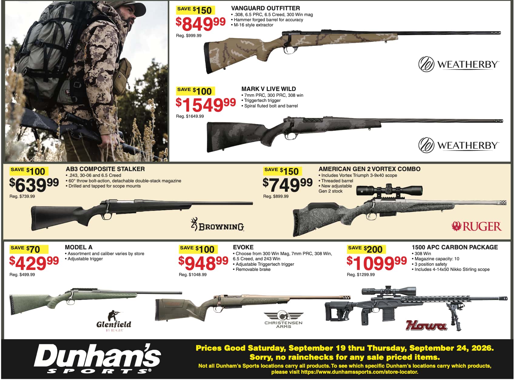 Dunham's Sports Weekly Ad (September 19 - 25, 2026) Preview - Page