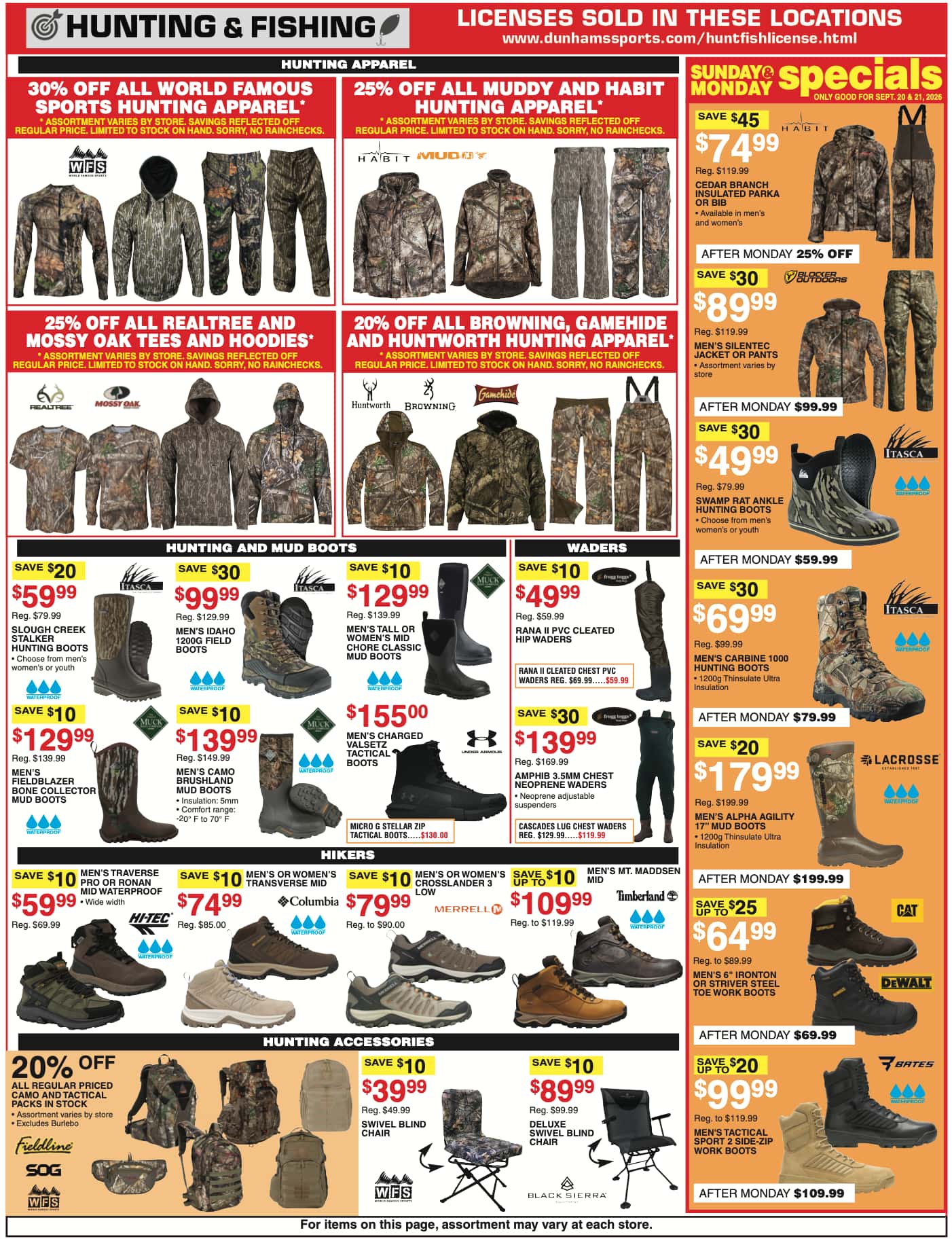 Dunham's Sports Weekly Ad (September 19 - 25, 2026) Preview - Page