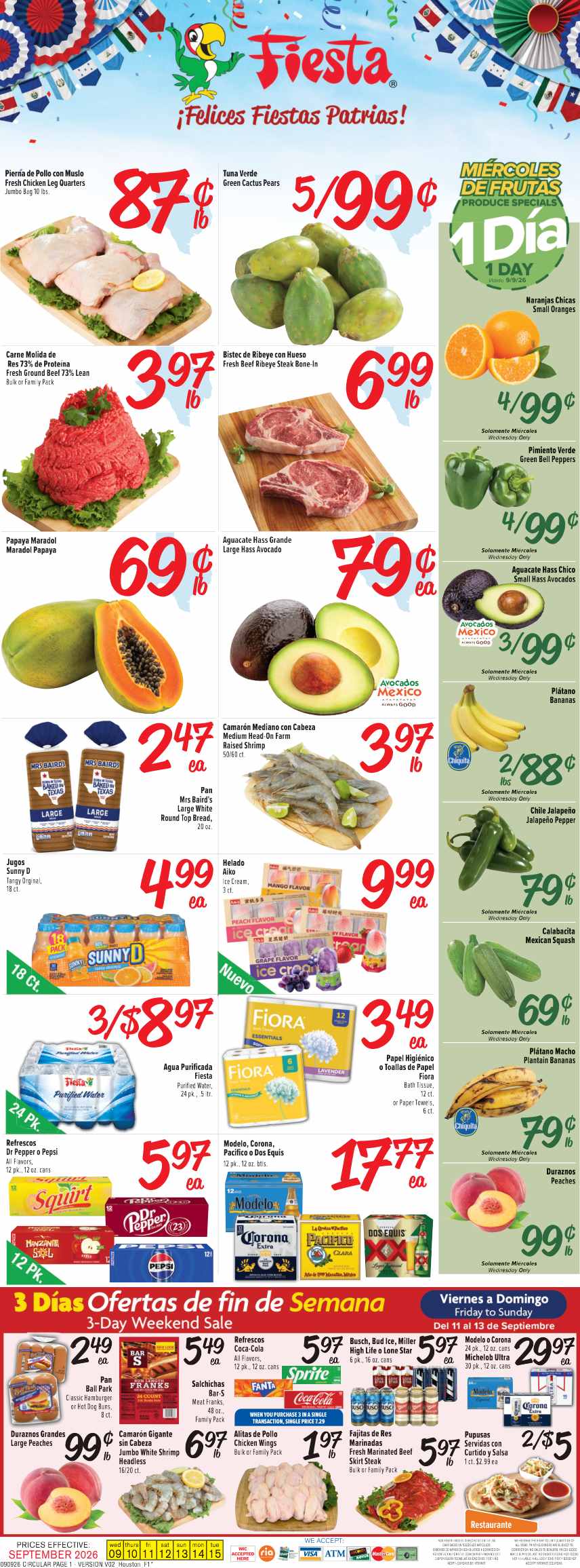 Fiesta Mart Weekly Ad (September 9 - 15, 2026) Preview - Image 1 Fiesta Mart Weekly Ad (September 9 - 15, 2026) Preview - Page